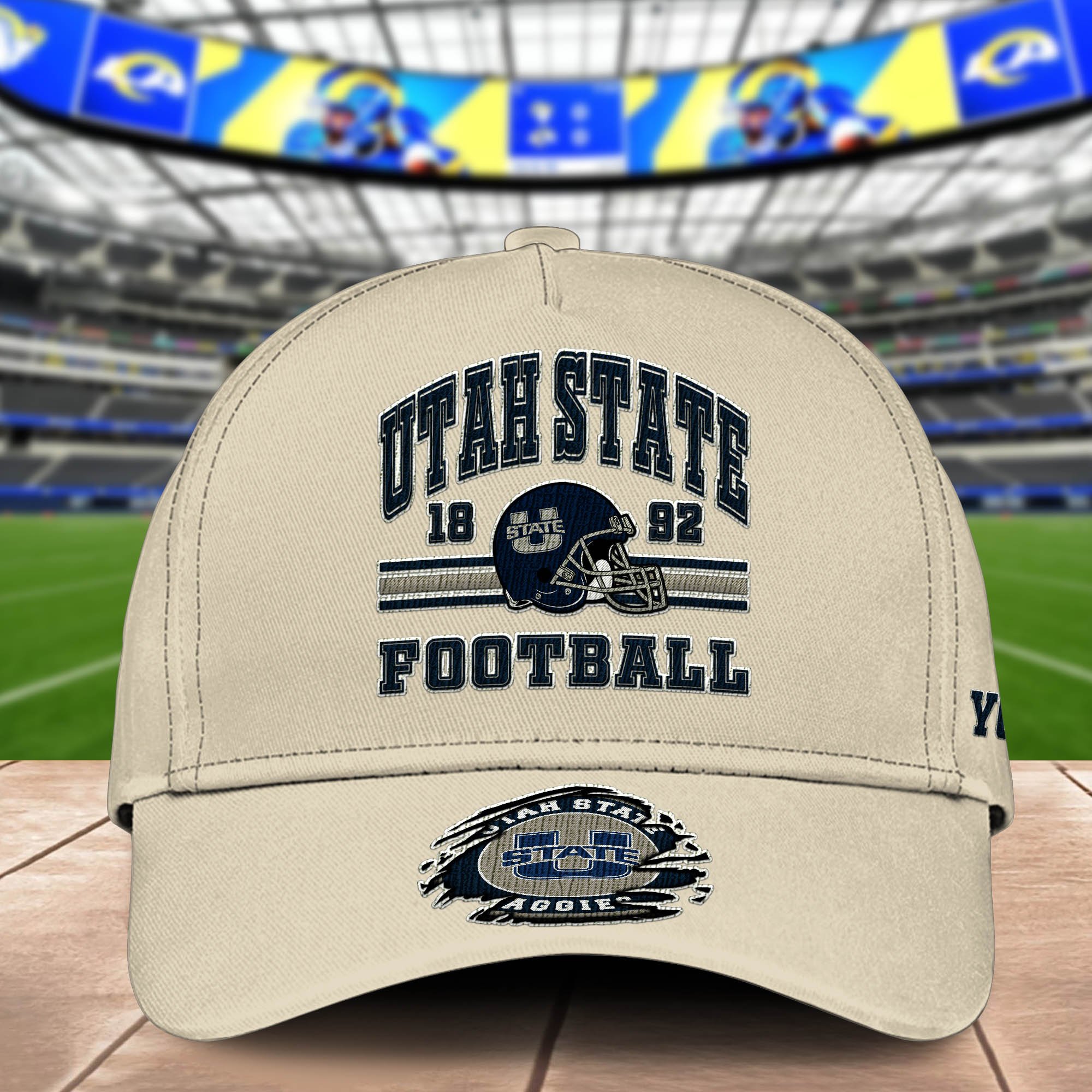 Alternative view of Utah State Aggies Embroidered Cap 2024 Version Custom Your Name, Football Team Cap, Gifts For Football Lovers ETHY-60202