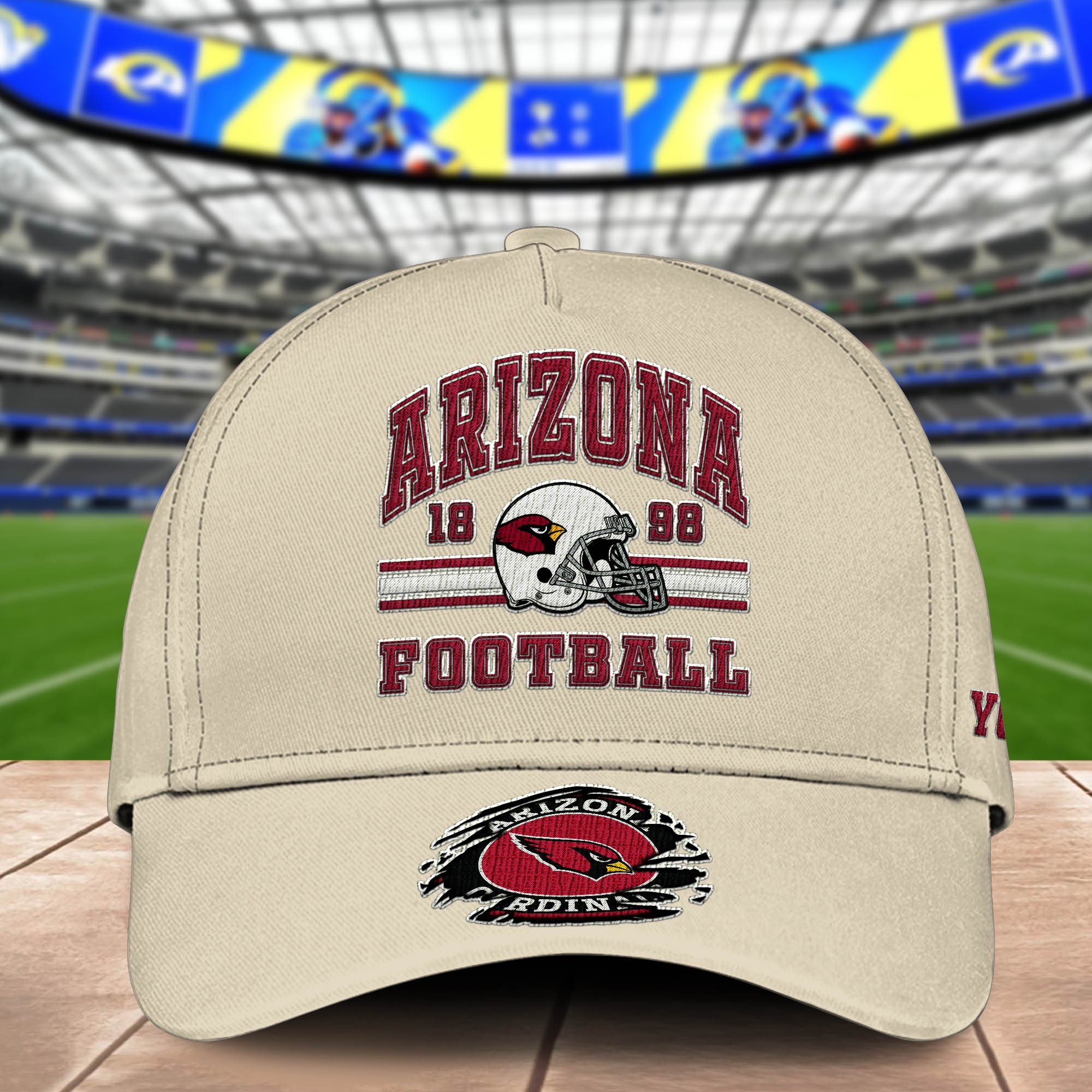Alternative view of Arizona Cardinals Embroidered Cap 2024 Version Custom Your Name, Football Team Cap, Gifts For Football Lovers ETHY-60202