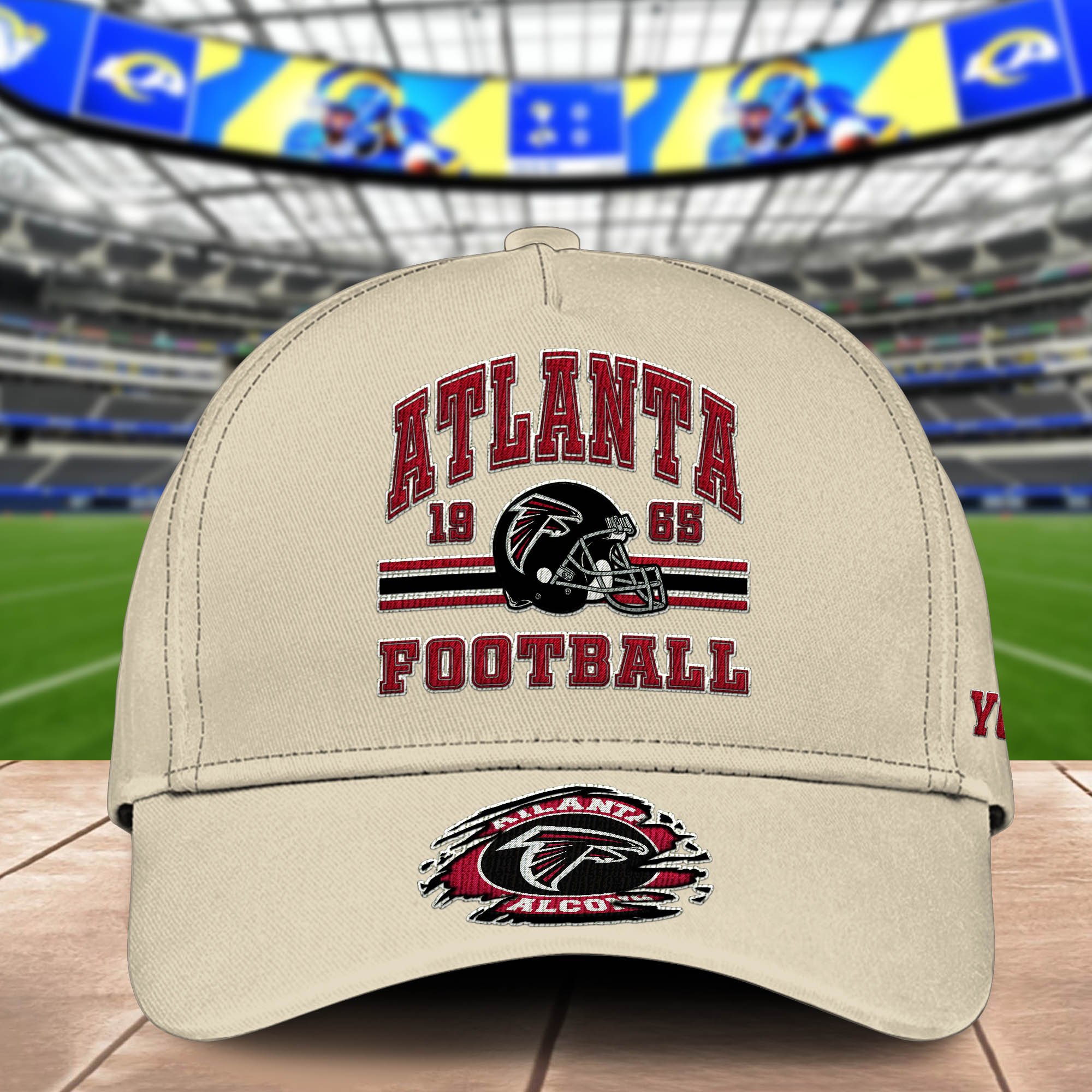 Alternative view of Atlanta Falcons Embroidered Cap 2024 Version Custom Your Name, Football Team Cap, Gifts For Football Lovers ETHY-60202