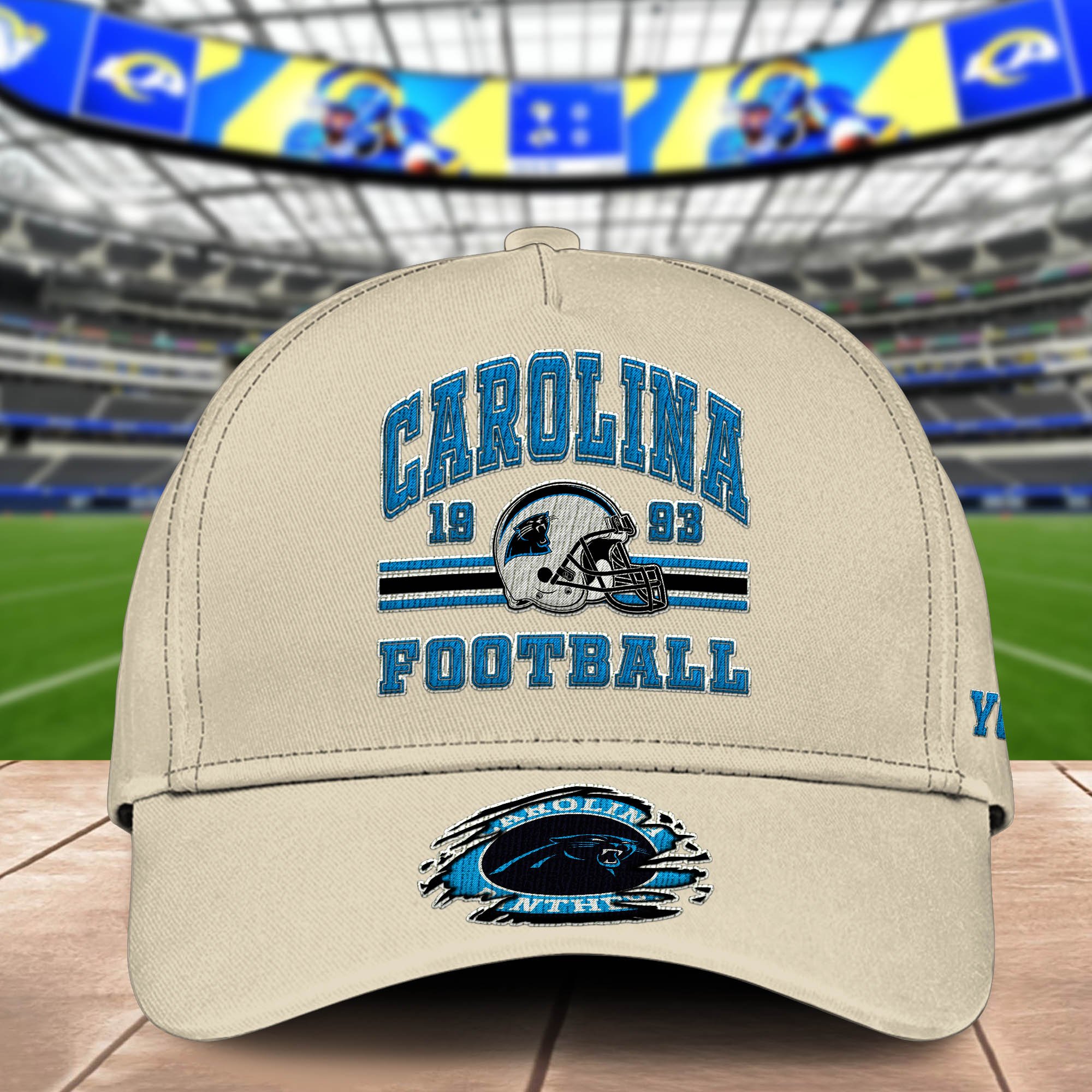Alternative view of Carolina Panthers Embroidered Cap 2024 Version Custom Your Name, Football Team Cap, Gifts For Football Lovers ETHY-60202
