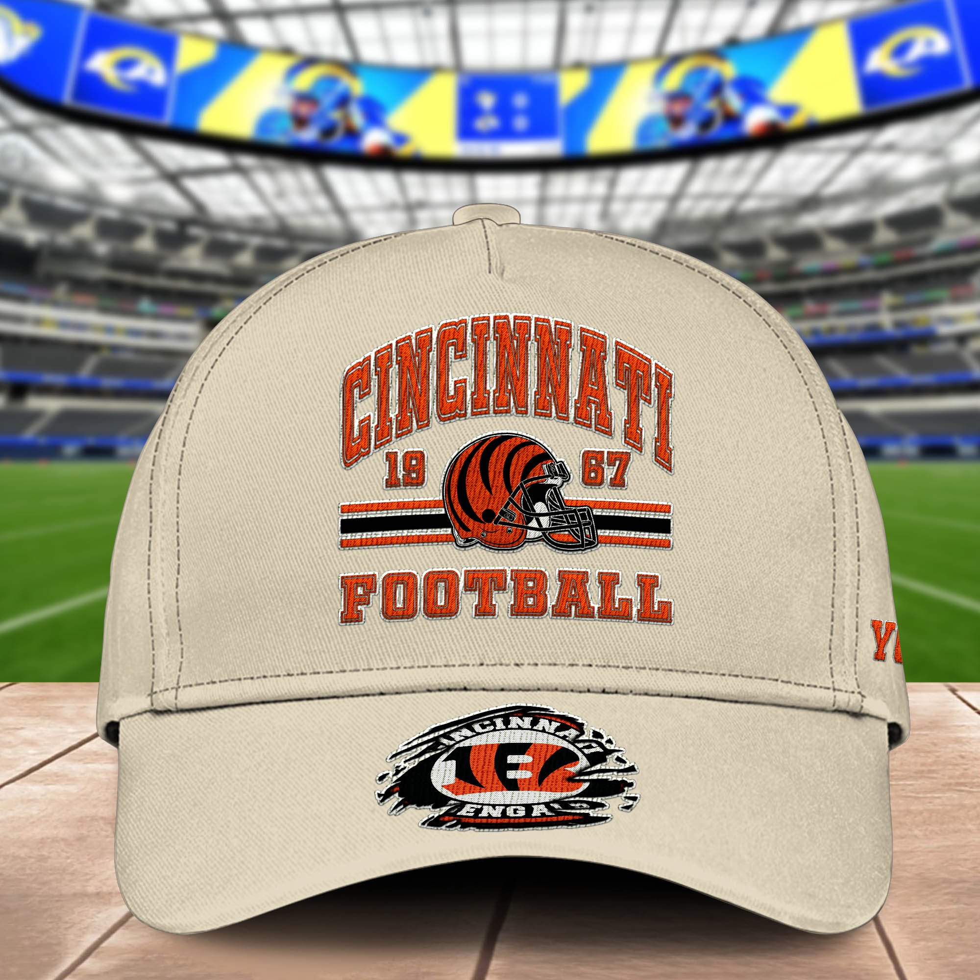 Alternative view of Cincinnati Bengals Embroidered Cap 2024 Version Custom Your Name, Football Team Cap, Gifts For Football Lovers ETHY-60202