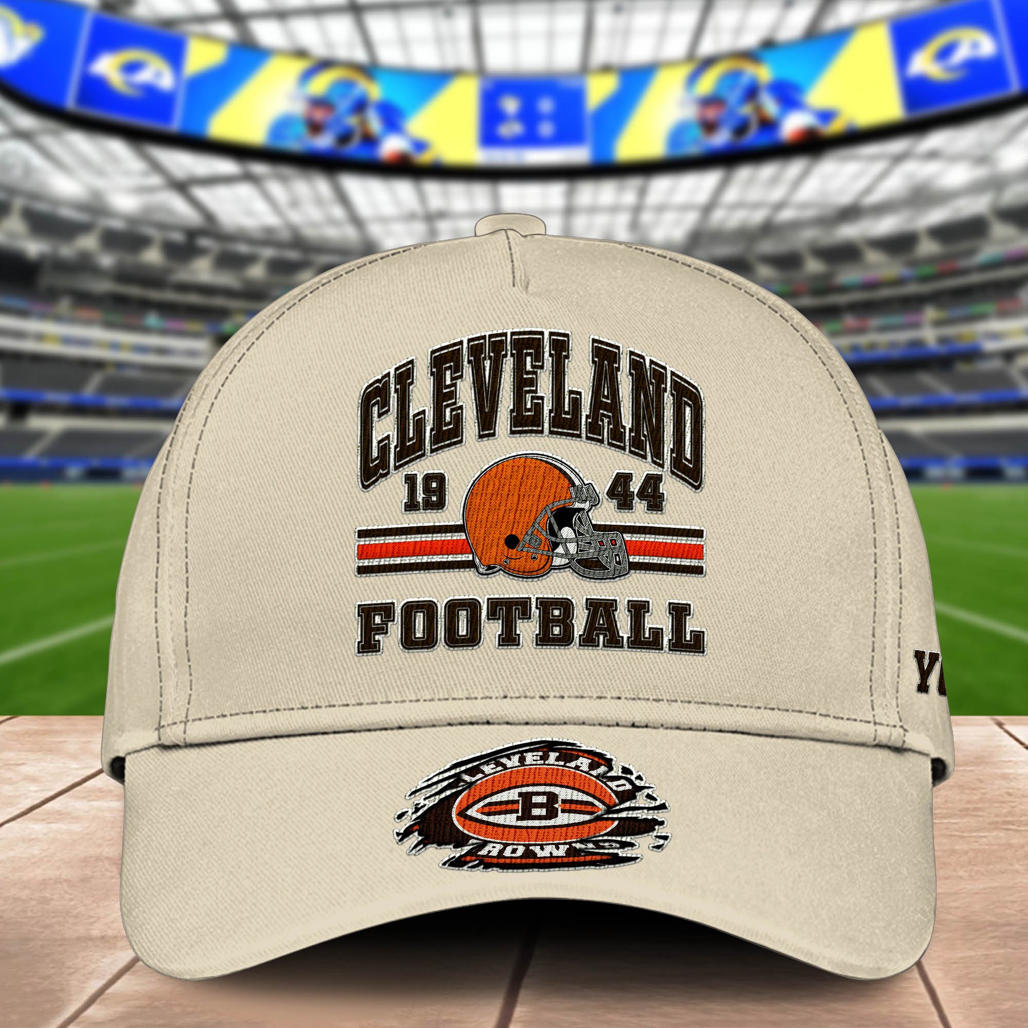 Alternative view of Cleveland Browns Embroidered Cap 2024 Version Custom Your Name, Football Team Cap, Gifts For Football Lovers ETHY-60202