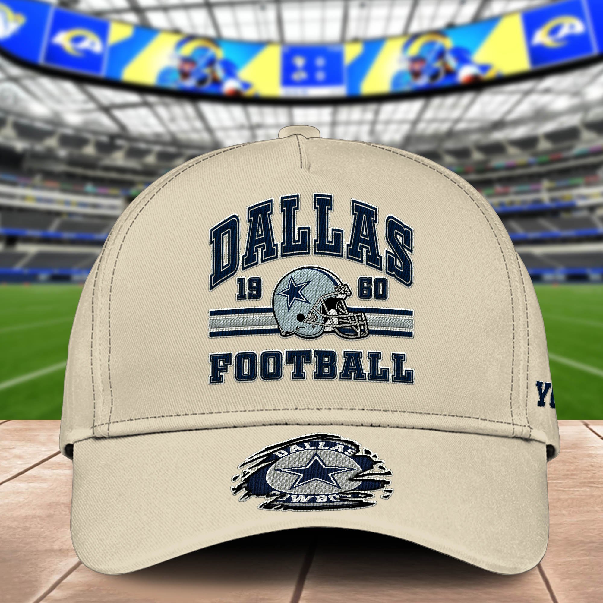 Alternative view of Dallas Cowboys Embroidered Cap 2024 Version Custom Your Name, Football Team Cap, Gifts For Football Lovers ETHY-60202