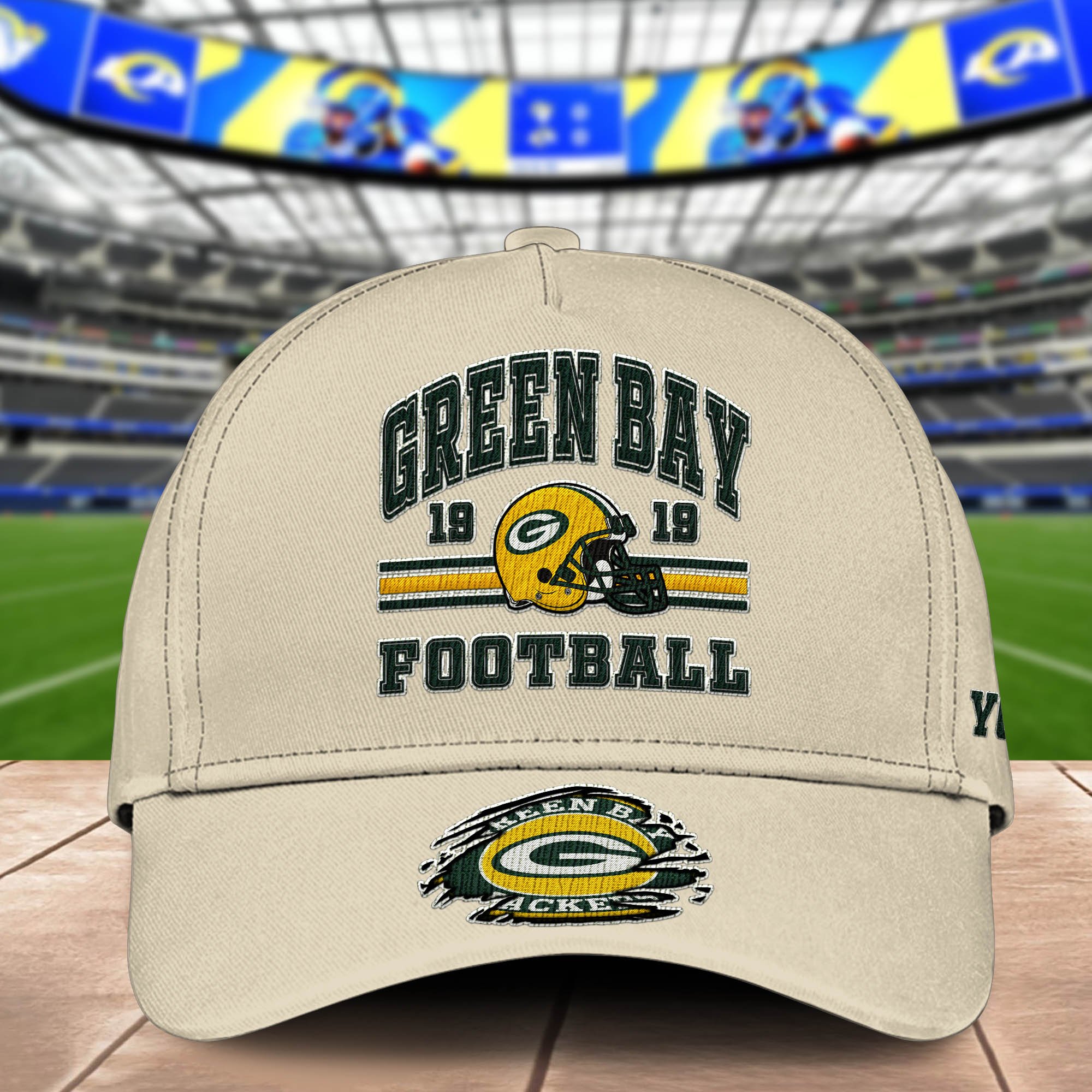 Alternative view of Green Bay Packers Embroidered Cap 2024 Version Custom Your Name, Football Team Cap, Gifts For Football Lovers ETHY-60202