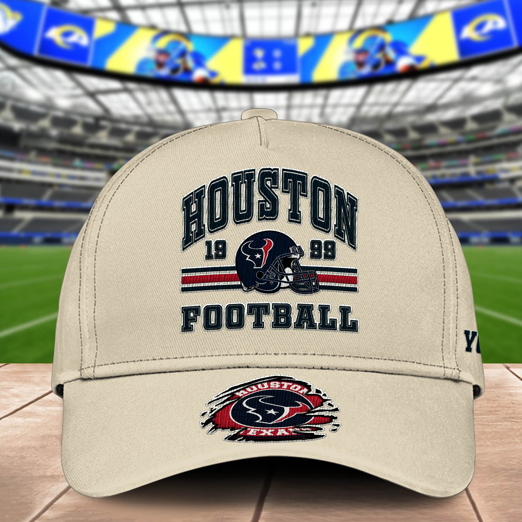 Alternative view of Houston Texans Embroidered Cap 2024 Version Custom Your Name, Football Team Cap, Gifts For Football Lovers ETHY-60202