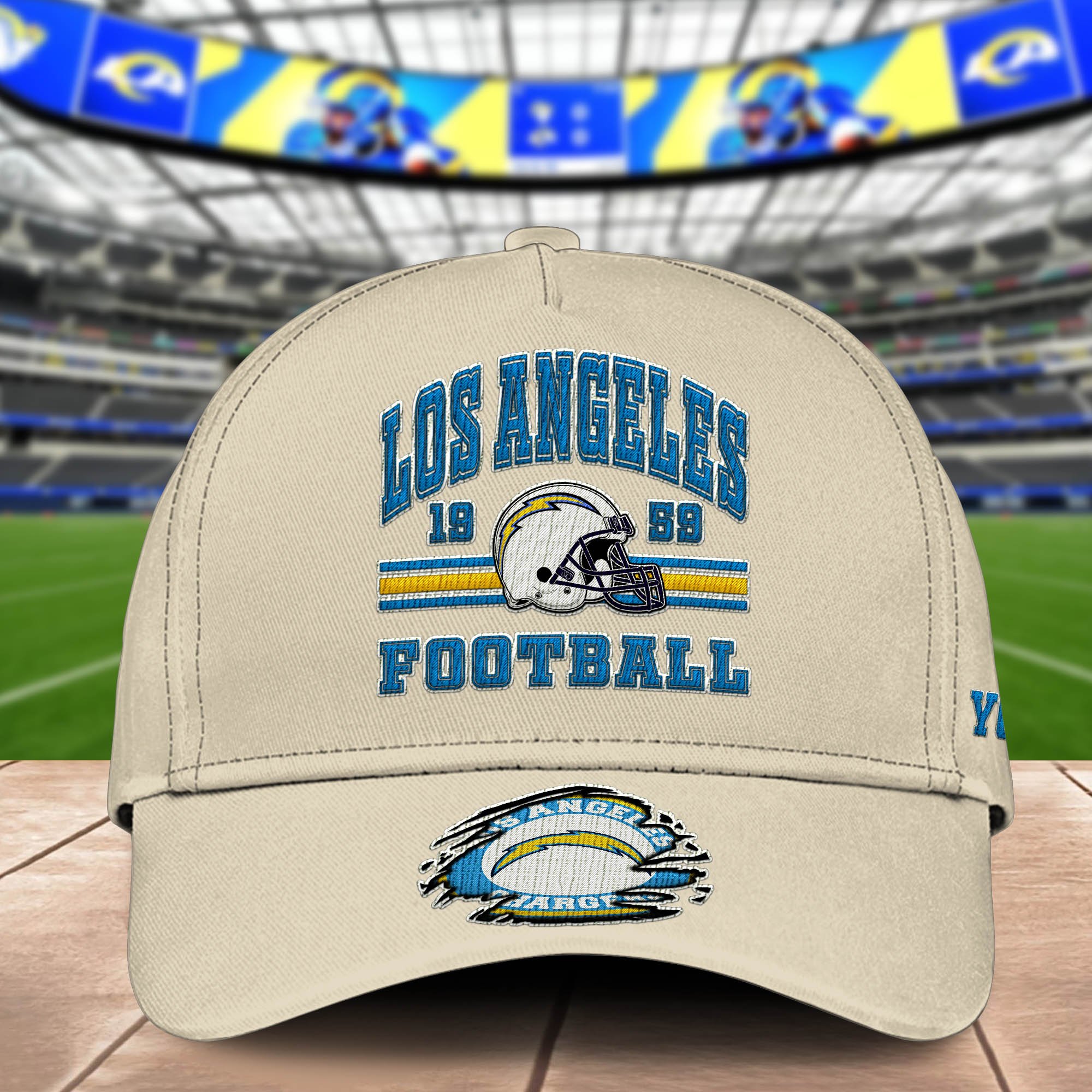Alternative view of Los Angeles Chargers Embroidered Cap 2024 Version Custom Your Name, Football Team Cap, Gifts For Football Lovers ETHY-60202