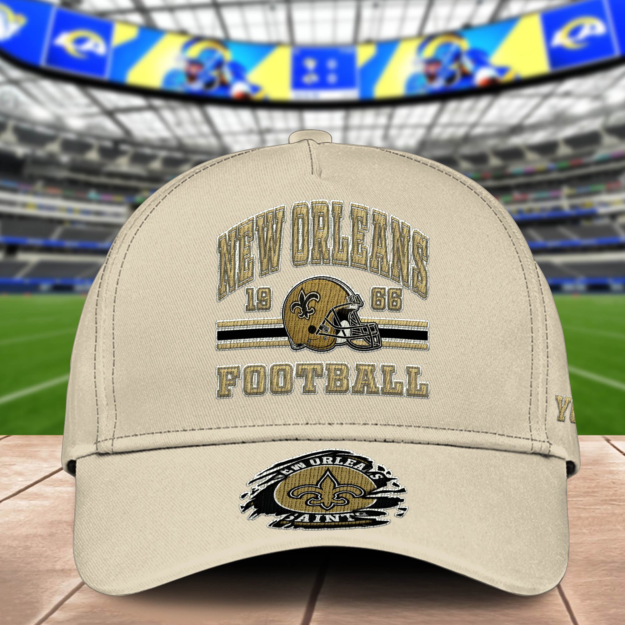 Alternative view of New Orleans Saints Embroidered Cap 2024 Version Custom Your Name, Football Team Cap, Gifts For Football Lovers ETHY-60202