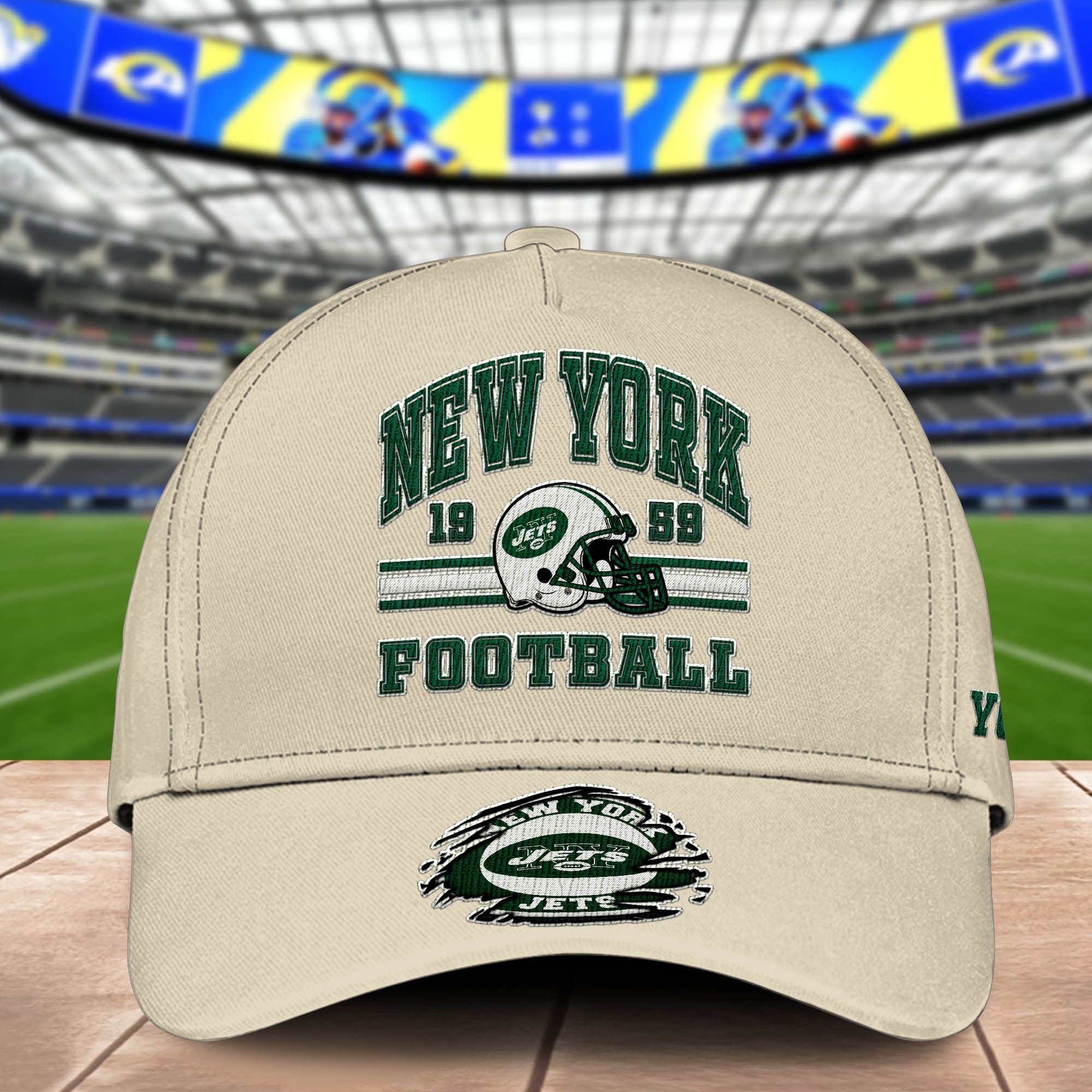 Alternative view of New York Jets Embroidered Cap 2024 Version Custom Your Name, Football Team Cap, Gifts For Football Lovers ETHY-60202