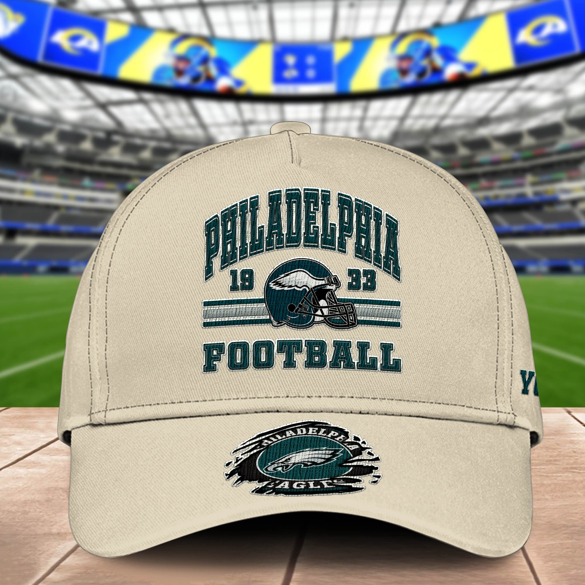 Alternative view of Philadelphia Eagles Embroidered Cap 2024 Version Custom Your Name, Football Team Cap, Gifts For Football Lovers ETHY-60202