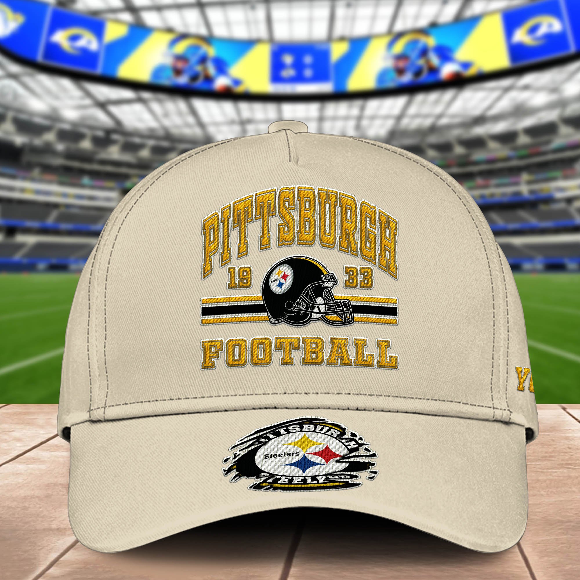 Alternative view of Pittsburgh Steelers Embroidered Cap 2024 Version Custom Your Name, Football Team Cap, Gifts For Football Lovers ETHY-60202