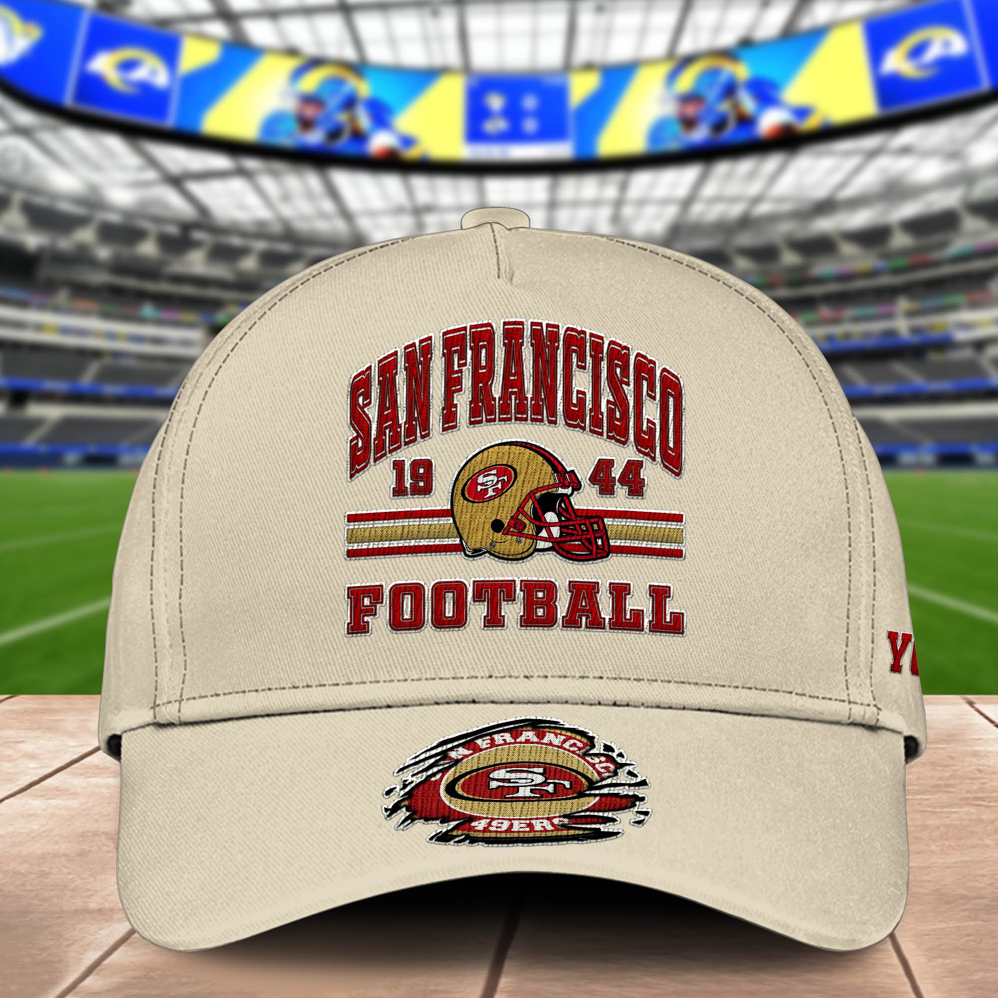 Alternative view of San Francisco 49ers Embroidered Cap 2024 Version Custom Your Name, Football Team Cap, Gifts For Football Lovers ETHY-60202