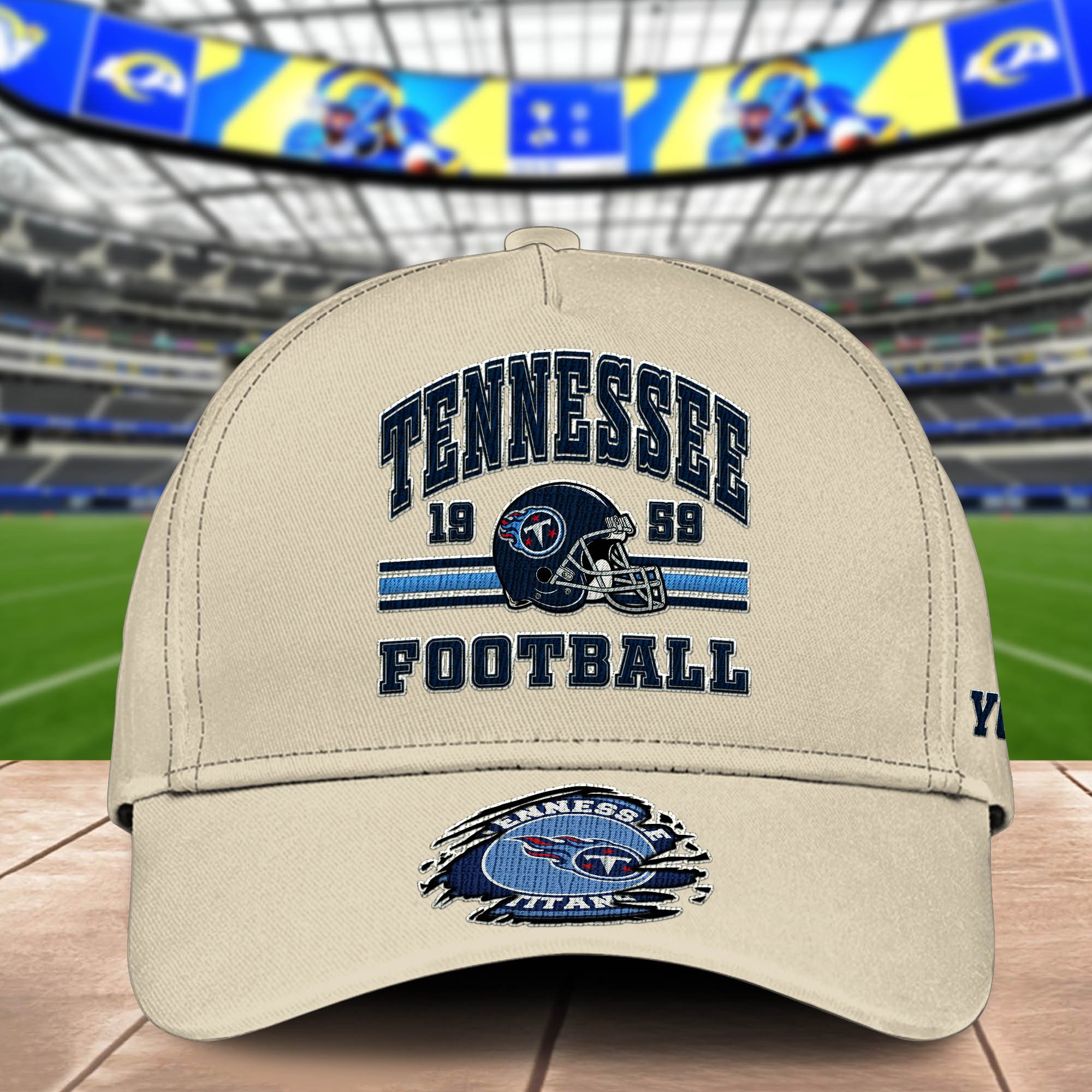 Alternative view of Tennessee Titans Embroidered Cap 2024 Version Custom Your Name, Football Team Cap, Gifts For Football Lovers ETHY-60202