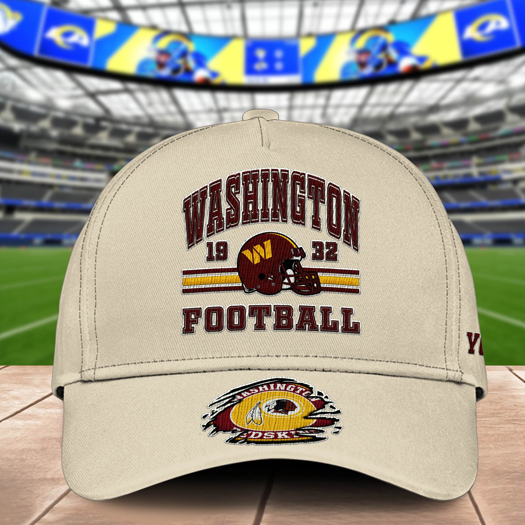 Alternative view of Washington Commanders Embroidered Cap 2024 Version Custom Your Name, Football Team Cap, Gifts For Football Lovers ETHY-60202
