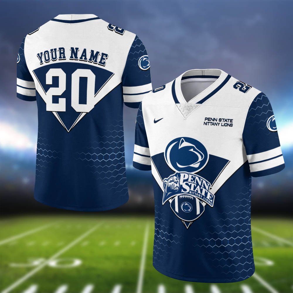 Penn State Nittany Lions Vneck Football Jersey 2024 Version Personalized Your Name And Number, Sport Shirt, Sport Gifts ETHY-62990