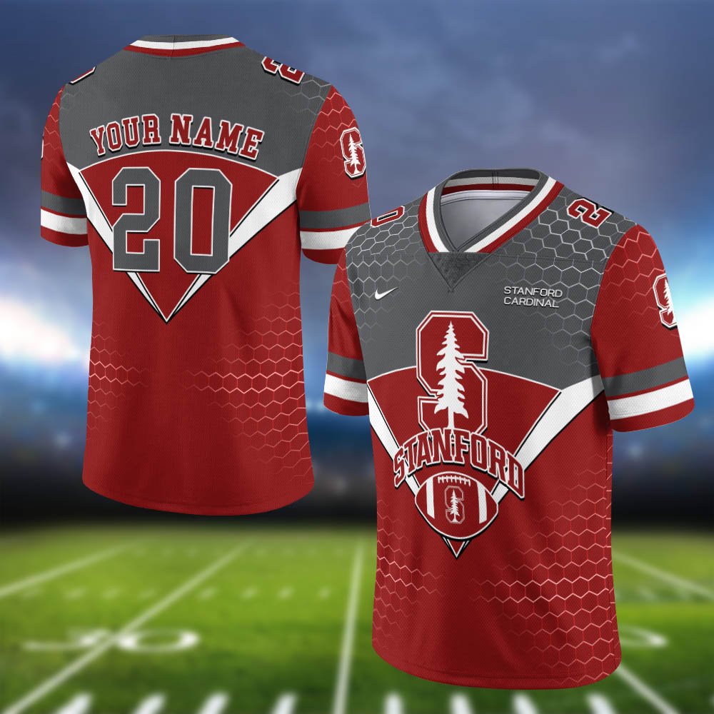 Stanford Cardinal Vneck Football Jersey 2024 Version Personalized Your Name And Number, Sport Shirt, Sport Gifts ETHY-62990