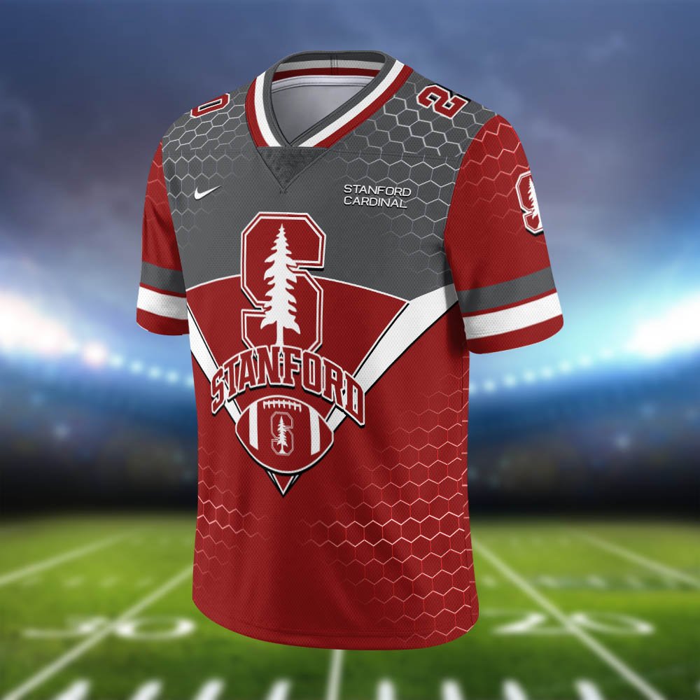 Alternative view of Stanford Cardinal Vneck Football Jersey 2024 Version Personalized Your Name And Number, Sport Shirt, Sport Gifts ETHY-62990