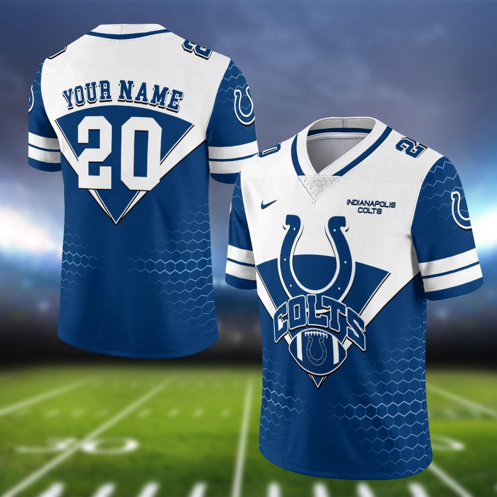 Indianapolis Colts Vneck Football Jersey 2024 Version Personalized Your Name And Number, Sport Shirt, Sport Gifts ETHY-62990