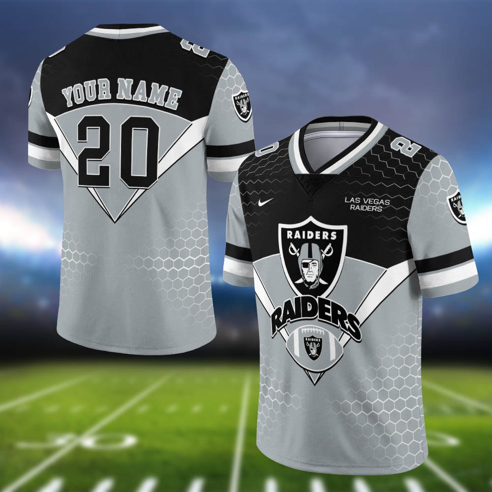 Las Vegas Raiders Vneck Football Jersey 2024 Version Personalized Your Name And Number, Sport Shirt, Sport Gifts ETHY-62990