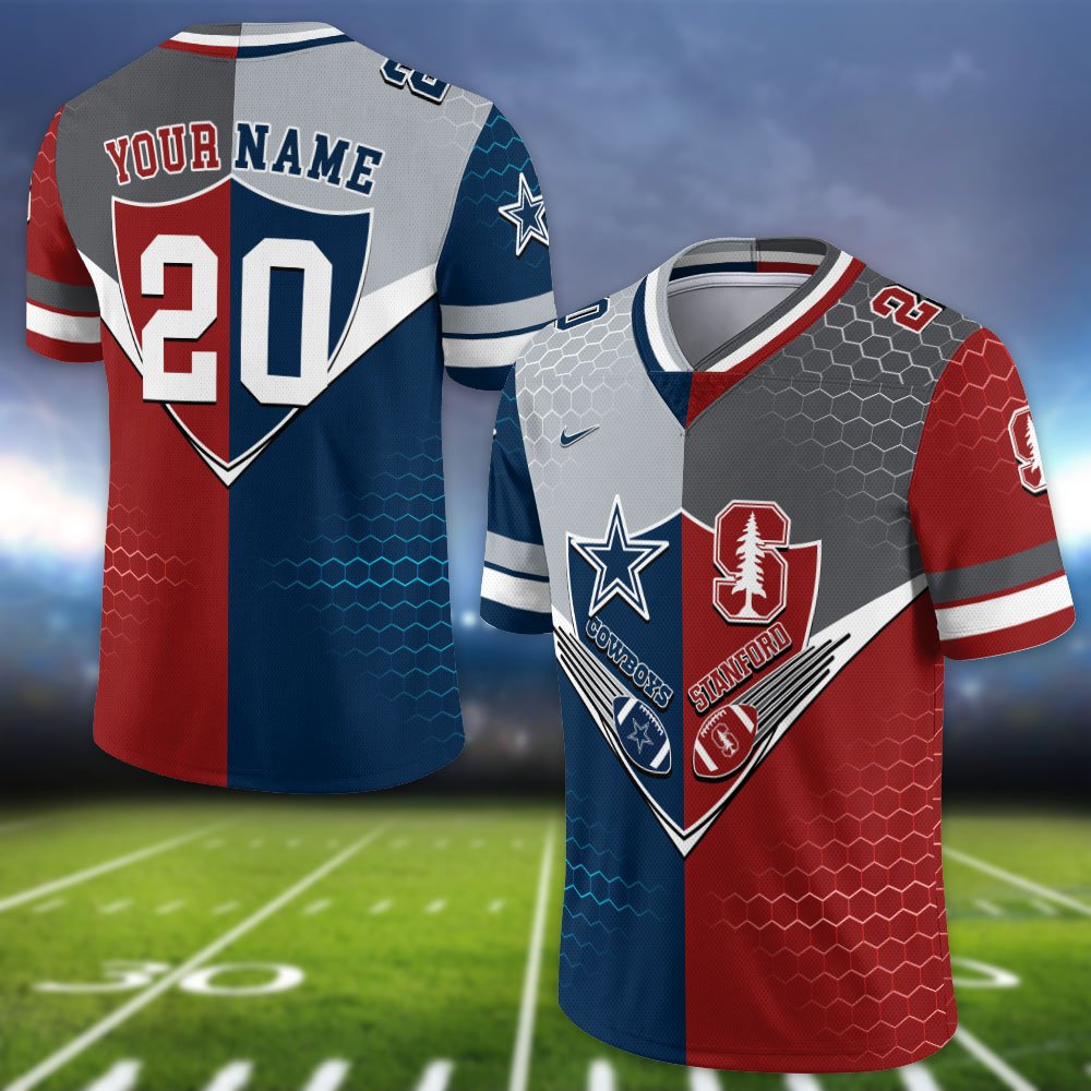 Alternative view of Stanford Cardinal Vneck Football Jersey 2024 Version Custom Your Team Number And Name, Sport Shirts, Sport Gifts ETHY-62997