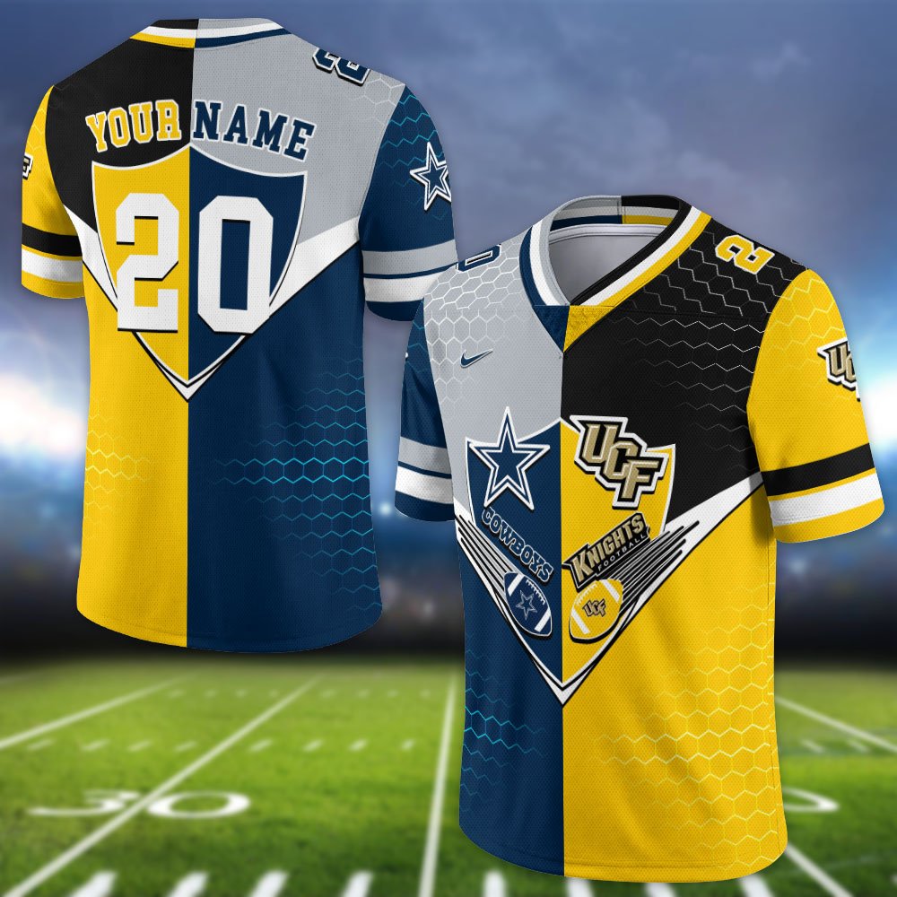 Alternative view of UCF Knights Vneck Football Jersey 2024 Version Custom Your Team Number And Name, Sport Shirts, Sport Gifts ETHY-62997