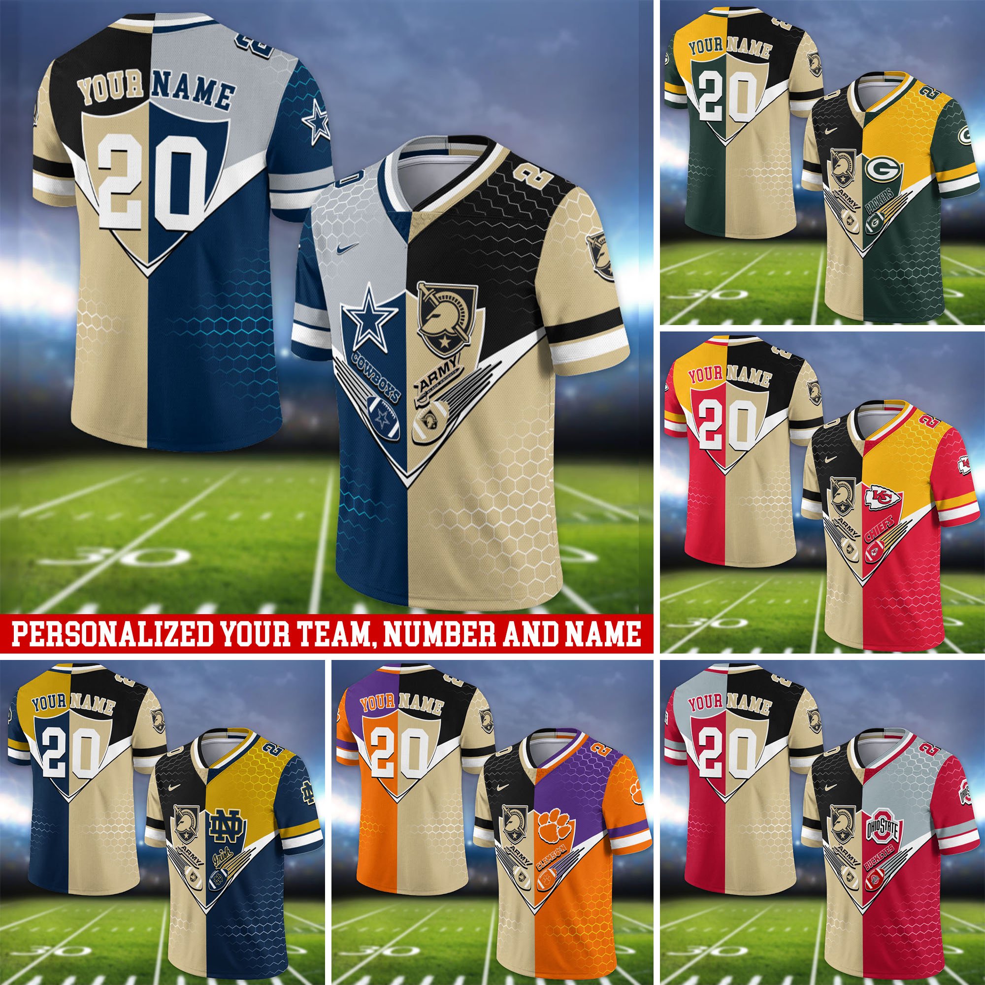 Army Black Knights Vneck Football Jersey 2024 Version Custom Your Team Number And Name, Sport Shirts, Sport Gifts ETHY-62997