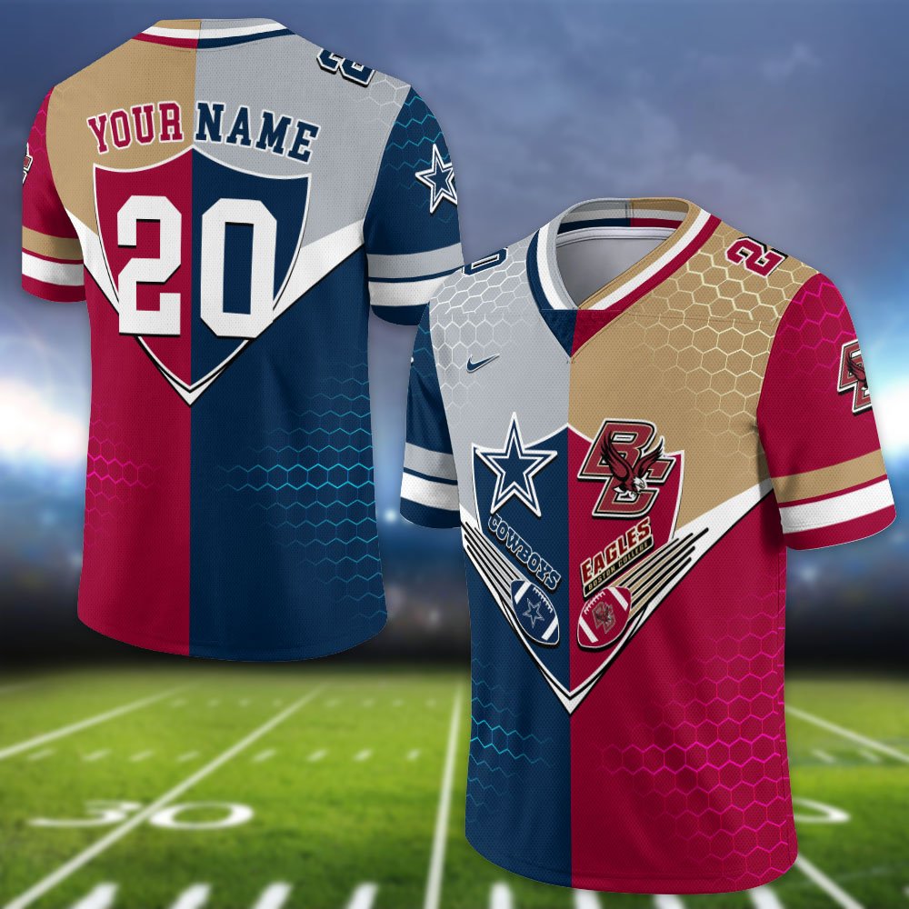 Alternative view of Boston College Eagles Vneck Football Jersey 2024 Version Custom Your Team Number And Name, Sport Shirts, Sport Gifts ETHY-62997