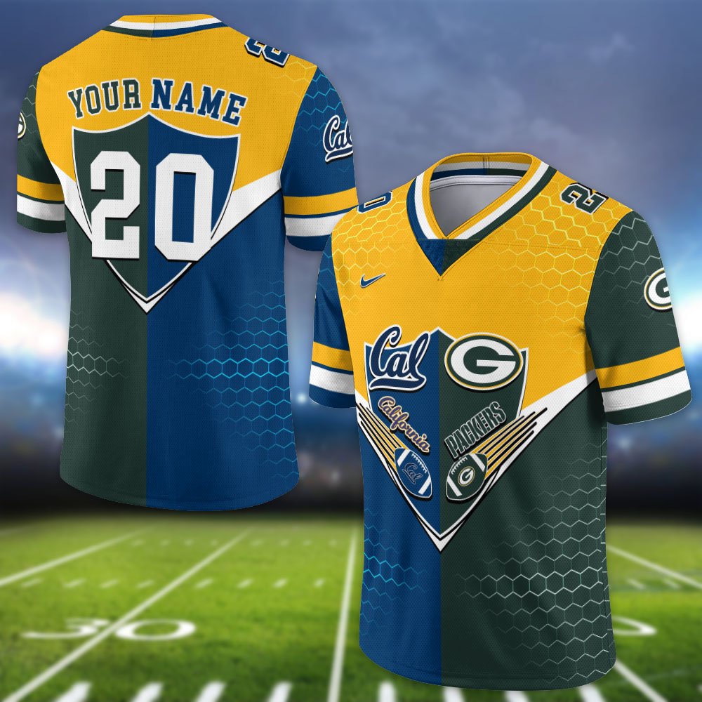 California Golden Bears Vneck Football Jersey 2024 Version Custom Your Team Number And Name, Sport Shirts, Sport Gifts ETHY-62997 - Image 3