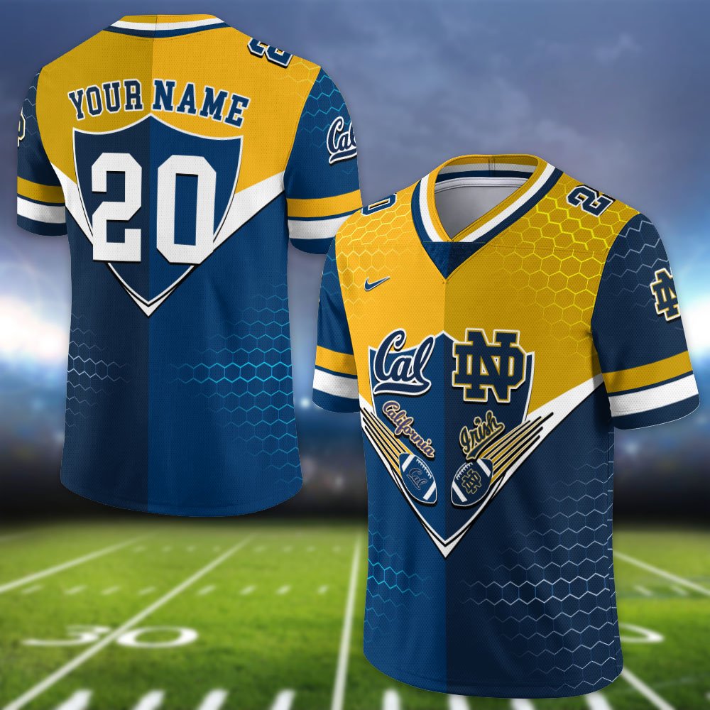 California Golden Bears Vneck Football Jersey 2024 Version Custom Your Team Number And Name, Sport Shirts, Sport Gifts ETHY-62997 - Image 7