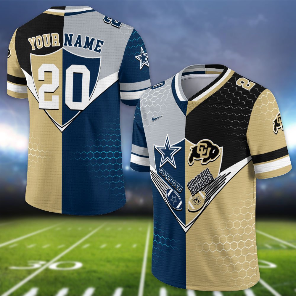 Alternative view of Colorado Buffaloes Vneck Football Jersey 2024 Version Custom Your Team Number And Name, Sport Shirts, Sport Gifts ETHY-62997