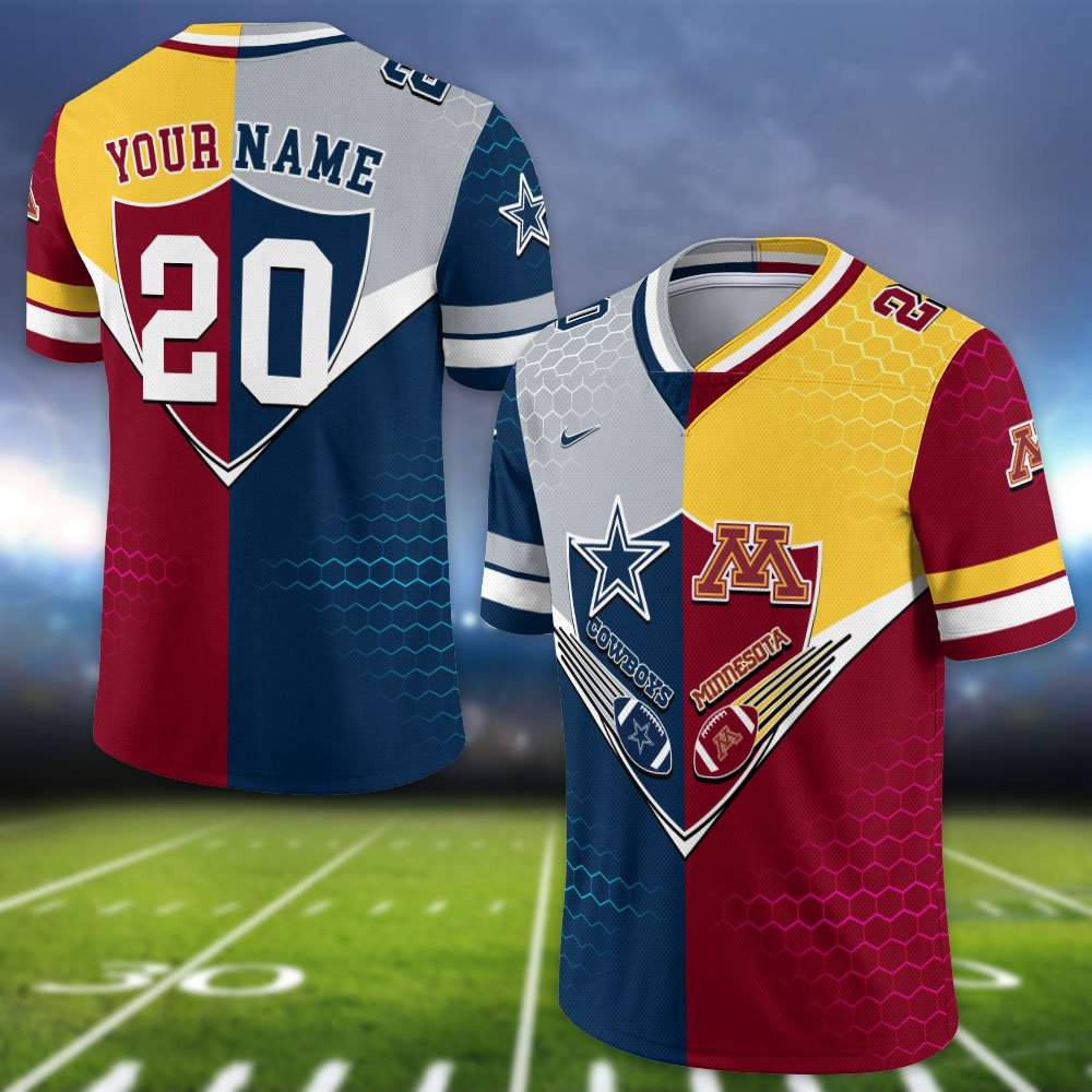 Alternative view of Minnesota Golden Gophers Vneck Football Jersey 2024 Version Custom Your Team Number And Name, Sport Shirts, Sport Gifts ETHY-62997