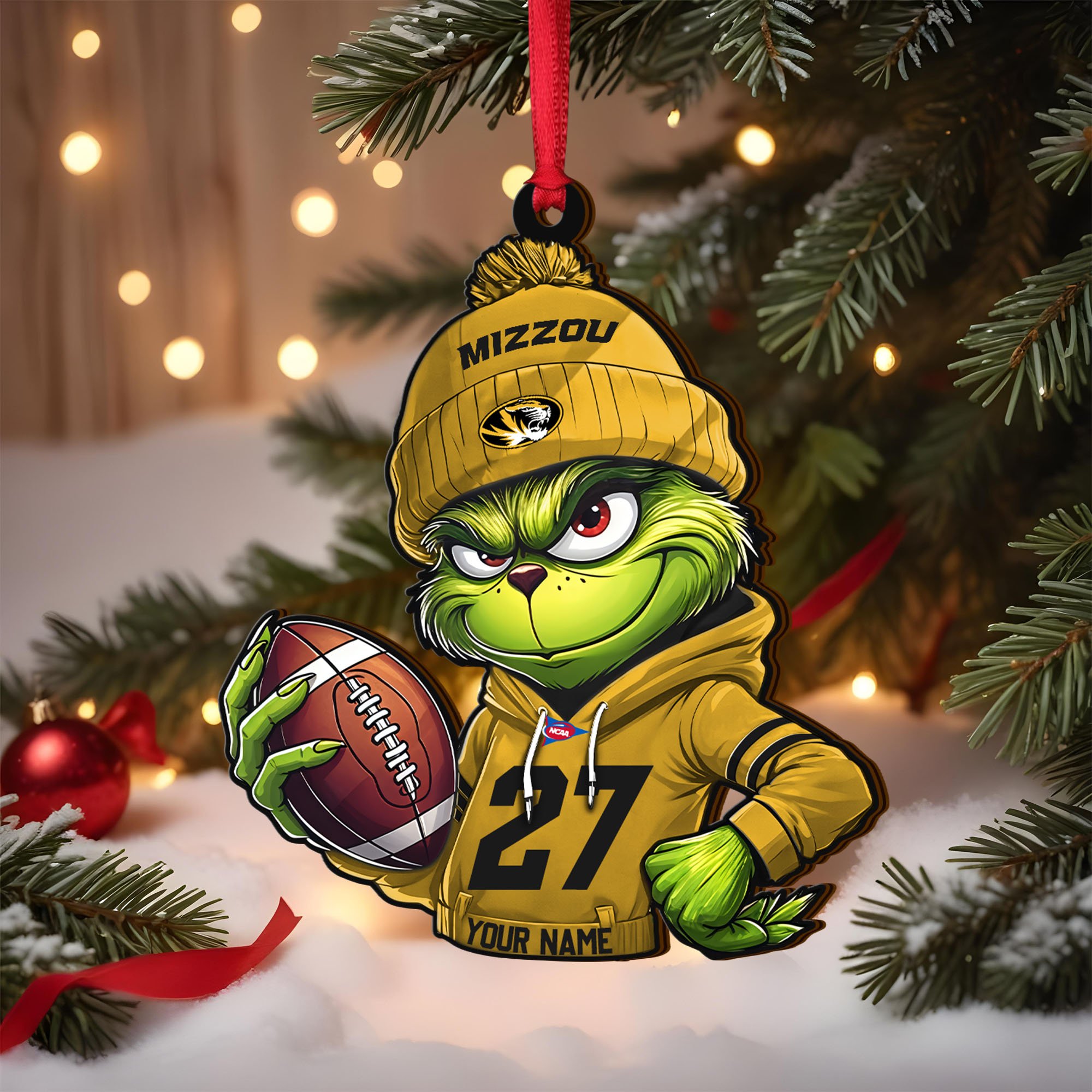 Missouri Tigers Wooden Ornament 2025 Version Custom Name And Number, Sport Team Ornament For Fans, Sport Gifts ETRG-63012