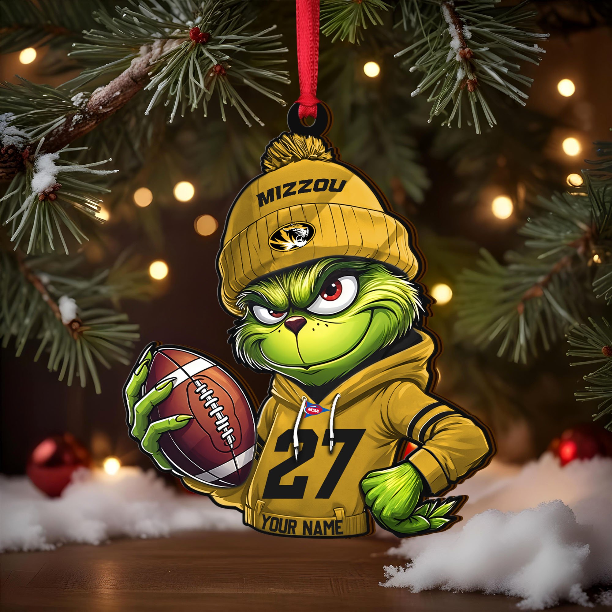 Alternative view of Missouri Tigers Wooden Ornament 2025 Version Custom Name And Number, Sport Team Ornament For Fans, Sport Gifts ETRG-63012