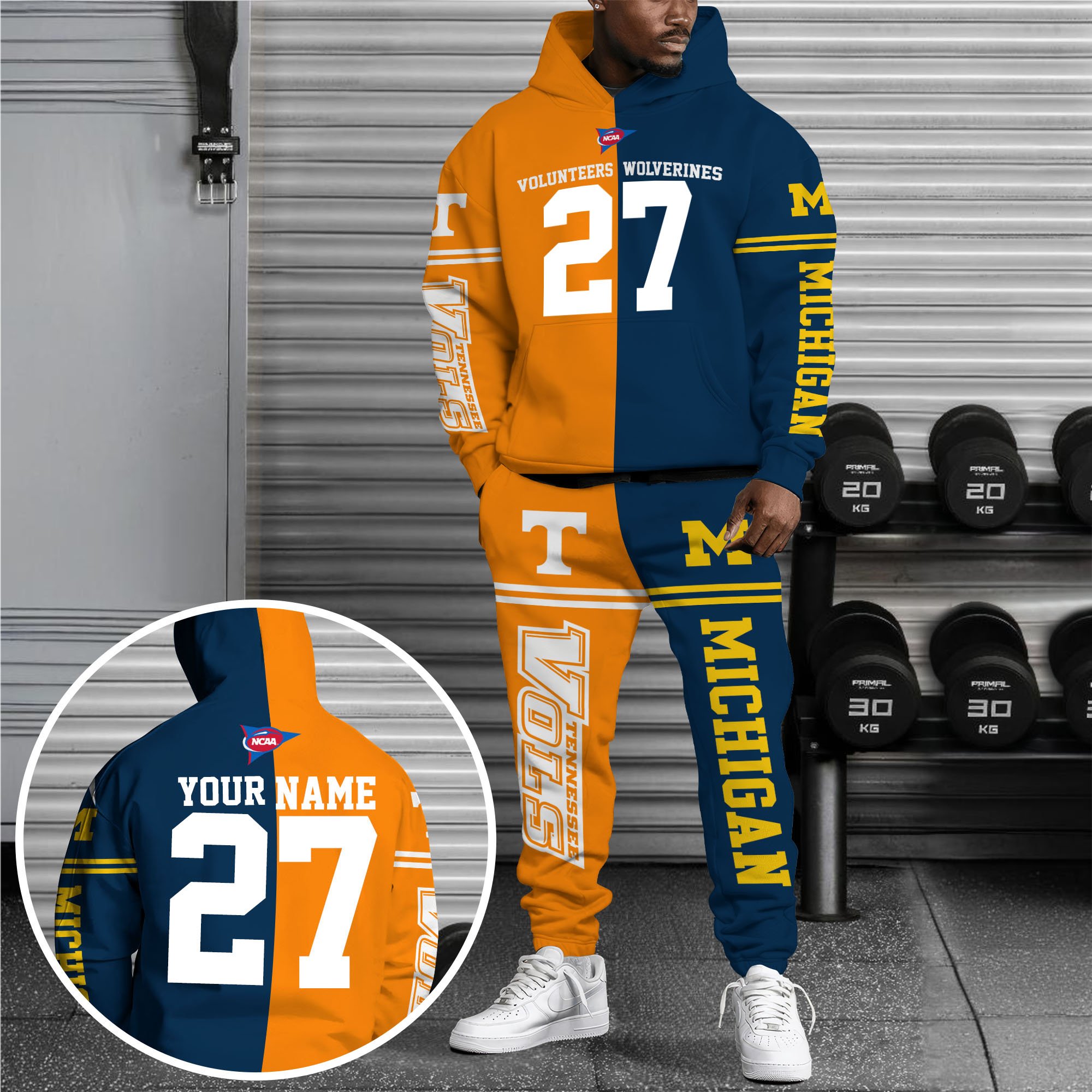 Tennessee Volunteers House Divided Combo Hoodie And Sweatpant Etrg 