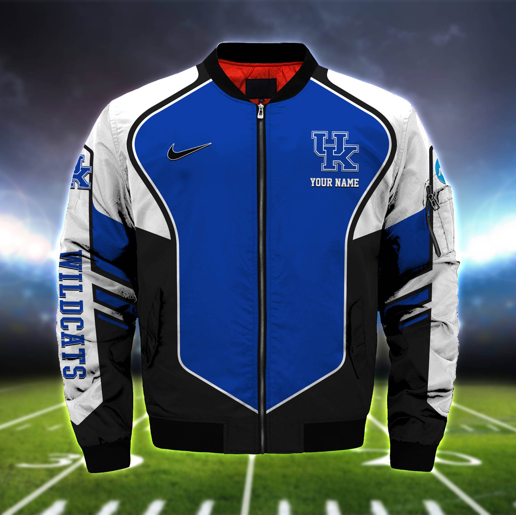 Alternative view of Kentucky Wildcats Bomber Jacket 2024 Version Custom Name, Sport Team Jacket For Fans ETHY-122036