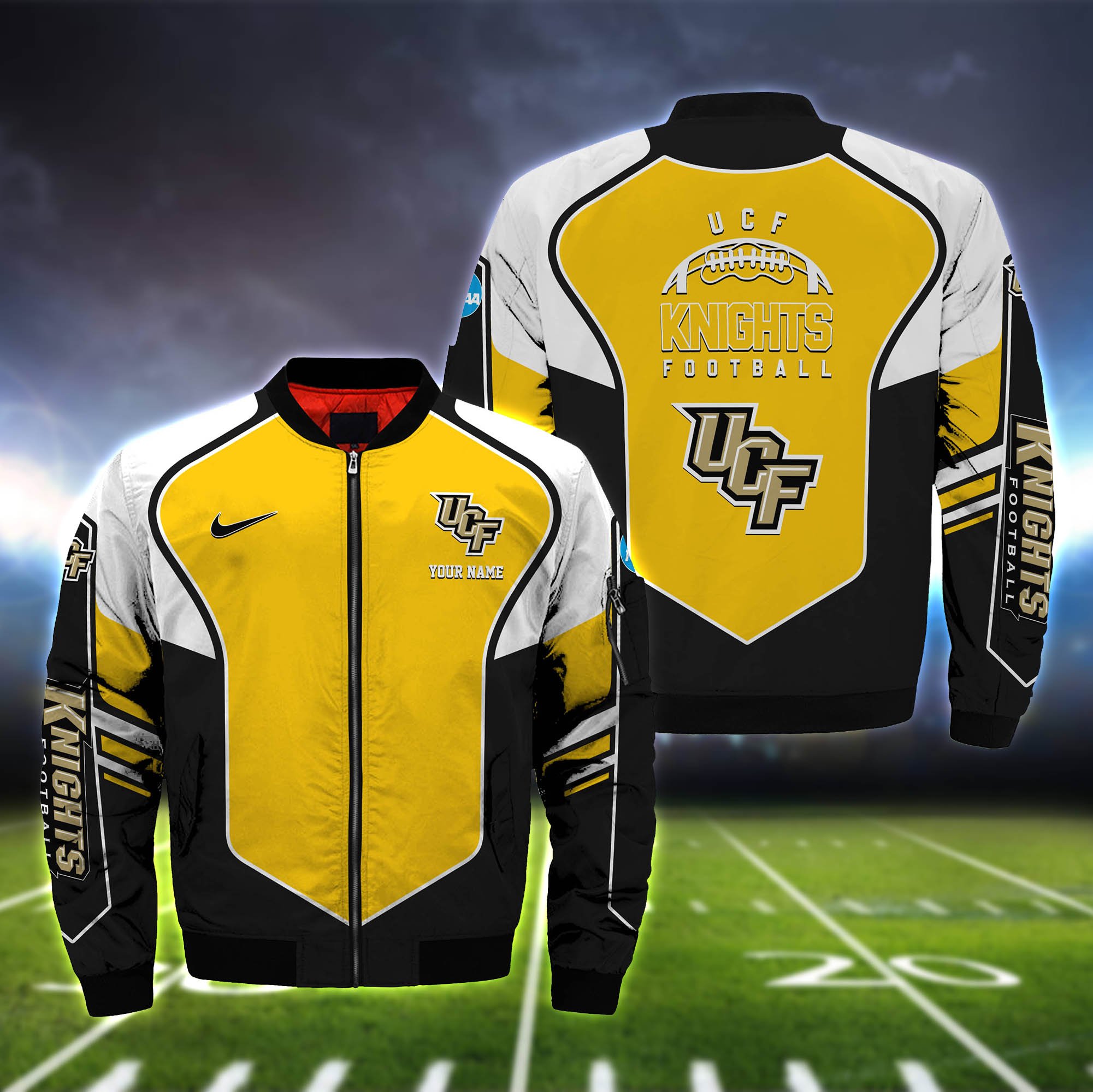 UCF Knights Bomber Jacket 2024 Version Custom Name, Sport Team Jacket For Fans ETHY-122036