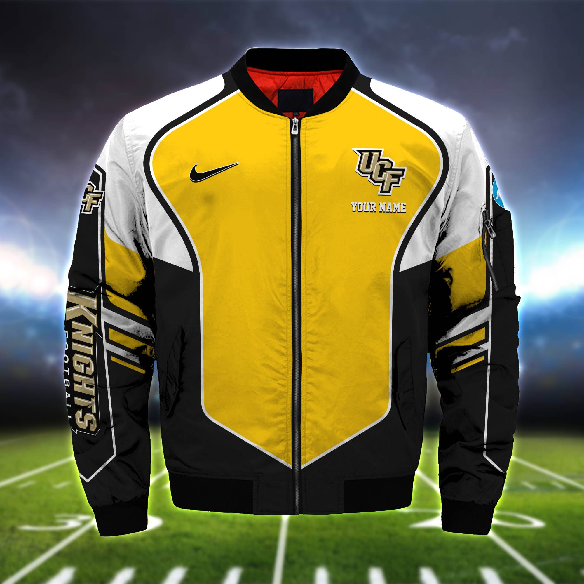 Alternative view of UCF Knights Bomber Jacket 2024 Version Custom Name, Sport Team Jacket For Fans ETHY-122036
