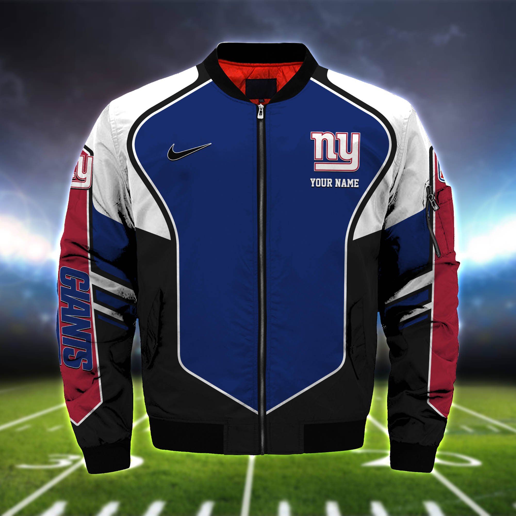 Alternative view of New York Giants Bomber Jacket 2024 Version Custom Name, Sport Team Jacket For Fans ETHY-122036