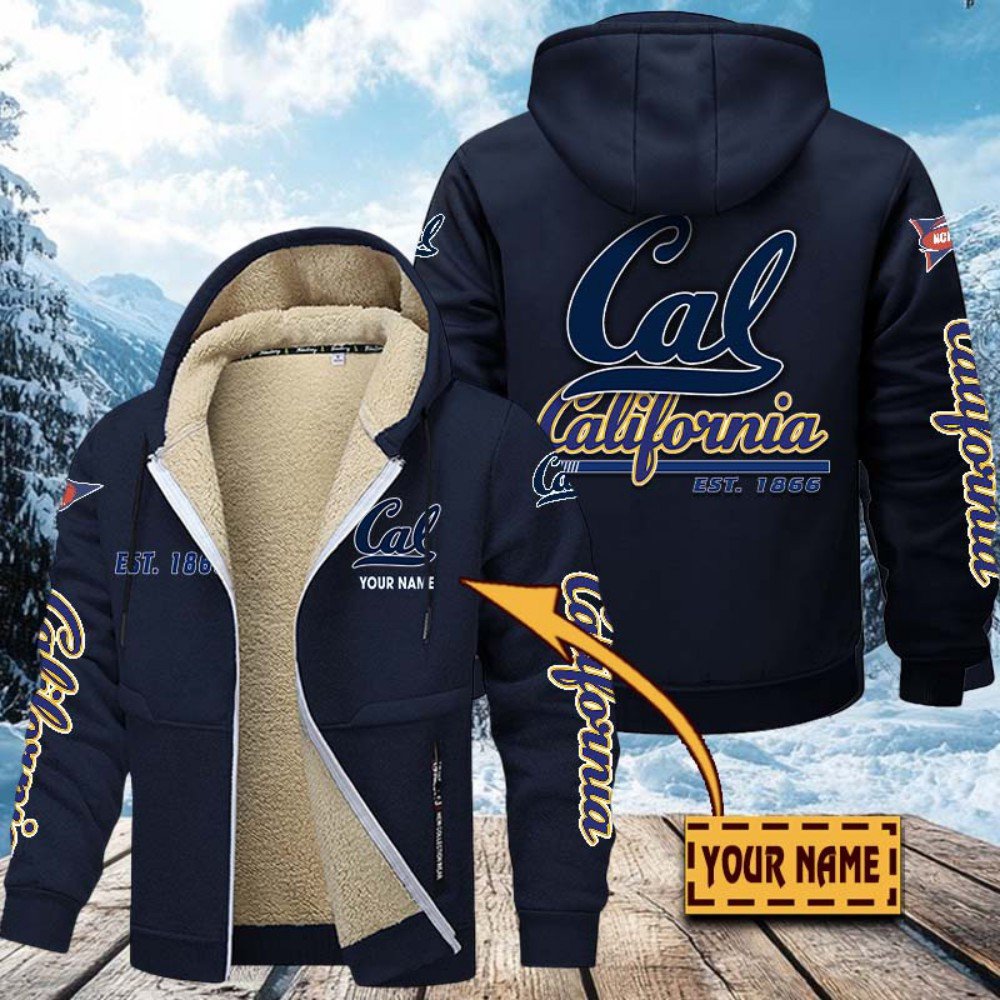 California Golden Bears Hoodie Zip Velvet Coat Custom Your Name, Sport Jacket, Gifts For Fan EHIVM-1224112