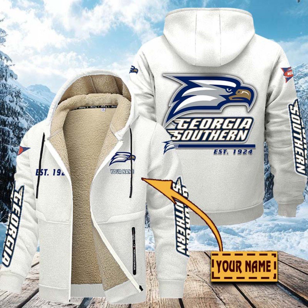 Alternative view of Georgia Southern Eagles Hoodie Zip Velvet Coat Custom Your Name, Sport Jacket, Gifts For Fan EHIVM-1224112