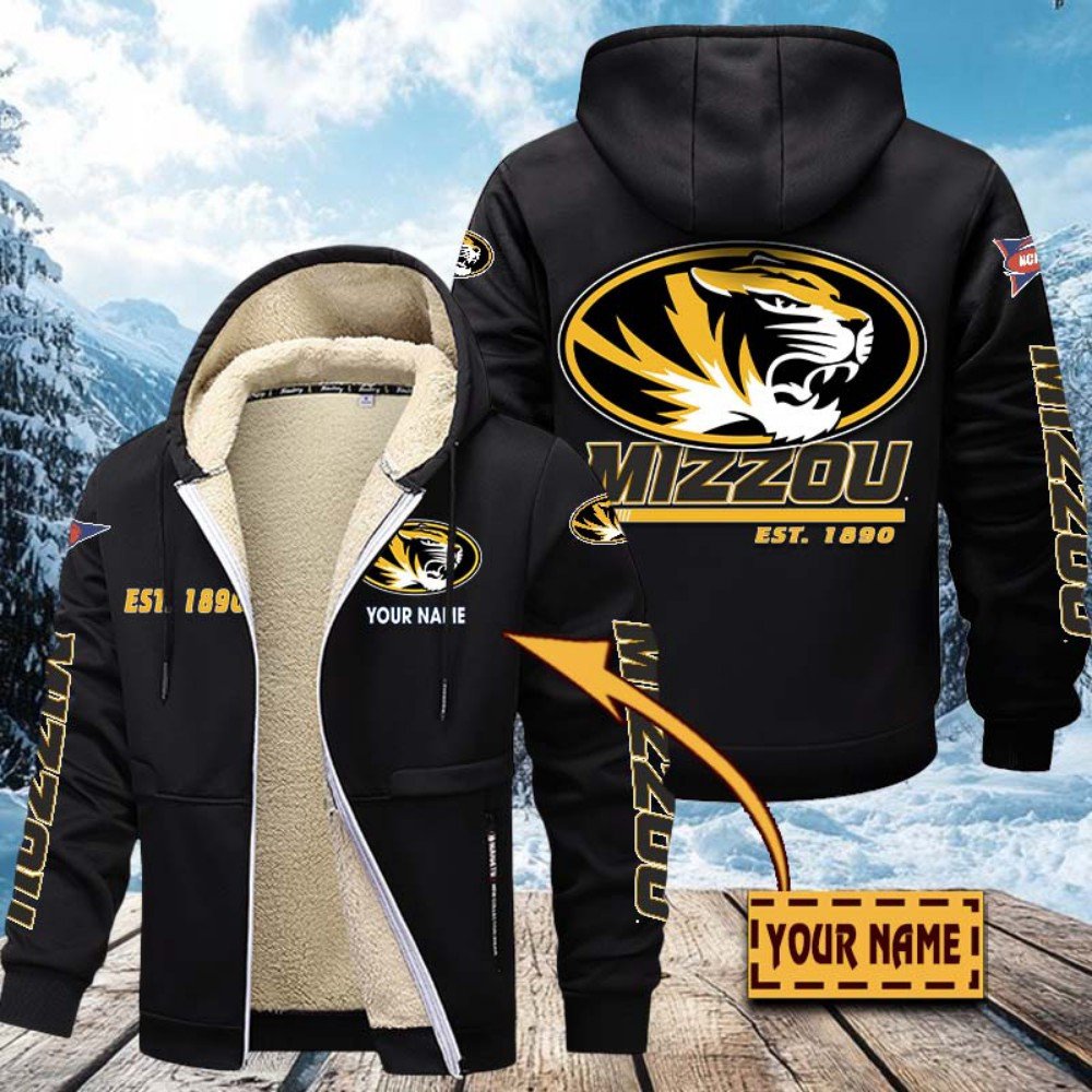 Missouri Tigers Hoodie Zip Velvet Coat Custom Your Name, Sport Jacket, Gifts For Fan EHIVM-1224112