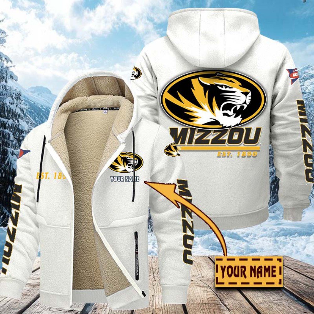 Alternative view of Missouri Tigers Hoodie Zip Velvet Coat Custom Your Name, Sport Jacket, Gifts For Fan EHIVM-1224112