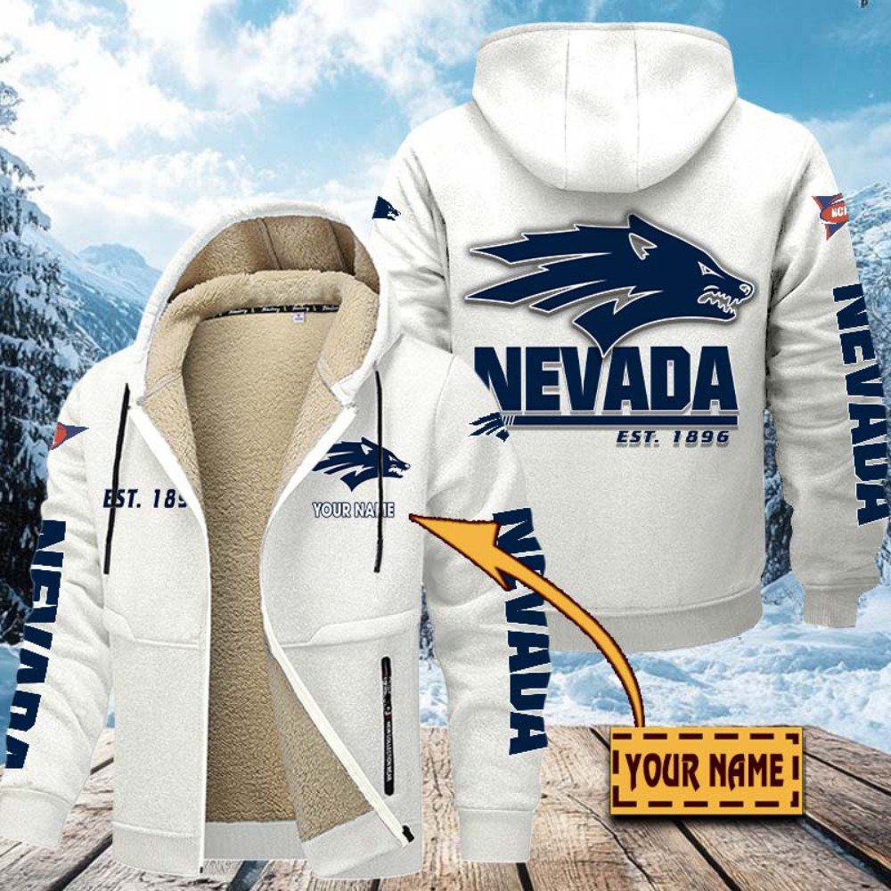 Alternative view of Nevada Wolf Pack Hoodie Zip Velvet Coat Custom Your Name, Sport Jacket, Gifts For Fan EHIVM-1224112