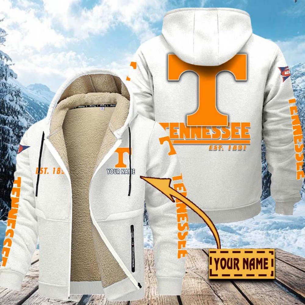 Alternative view of Tennessee Volunteers Hoodie Zip Velvet Coat Custom Your Name, Sport Jacket, Gifts For Fan EHIVM-1224112