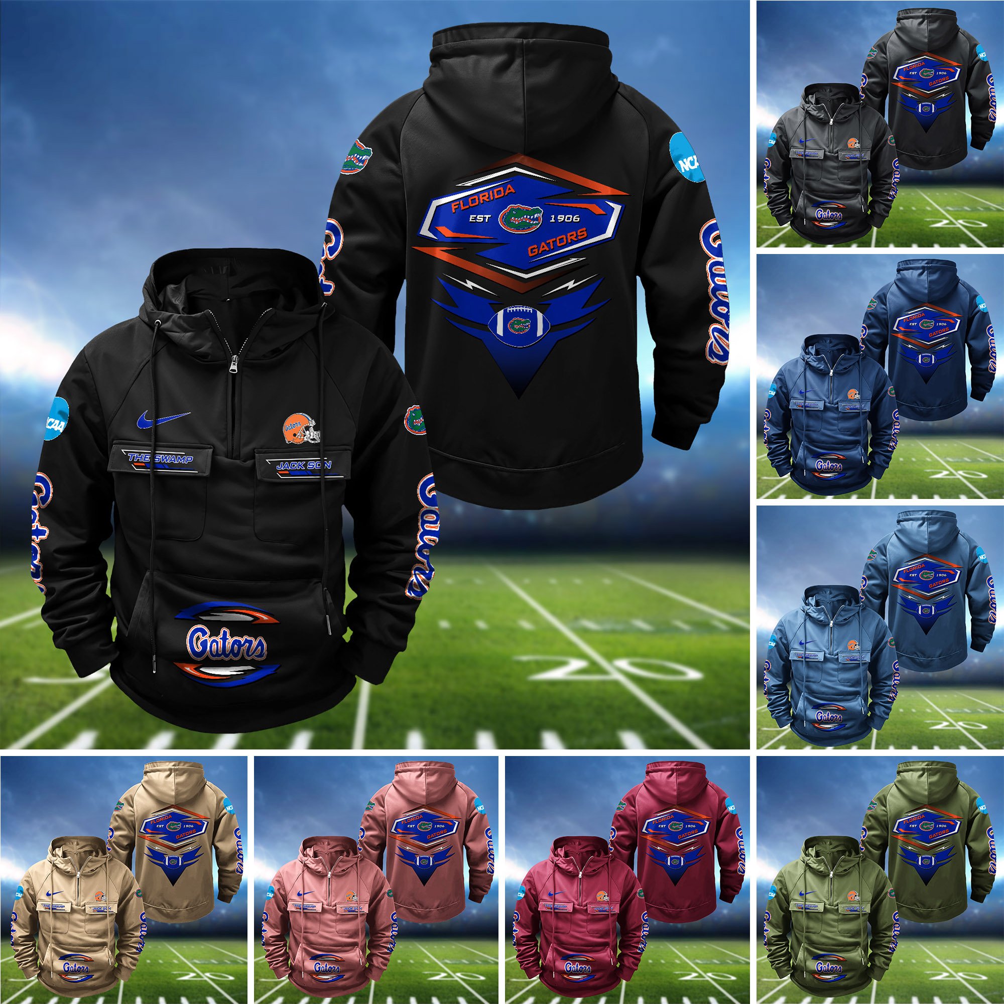 Florida Gators Vintage Men Hoodie 2024 Version Personalized Your Name, Sport Hoodie For Fans ETHY-122151