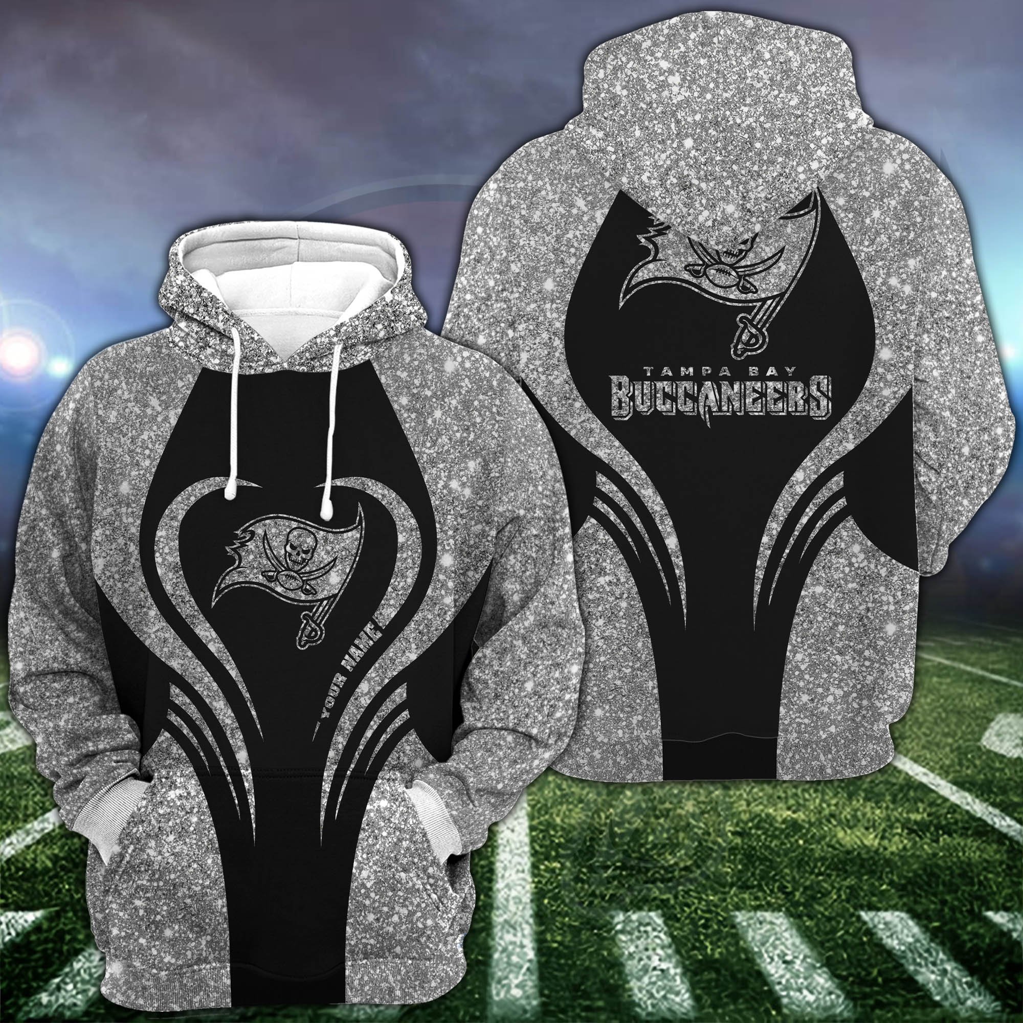Tampa Bay Buccaneers Hoodie & Leggings Set For Women Custom Your Name, Leggings Sport, FootBall Fan Gift EHIVM-1226155