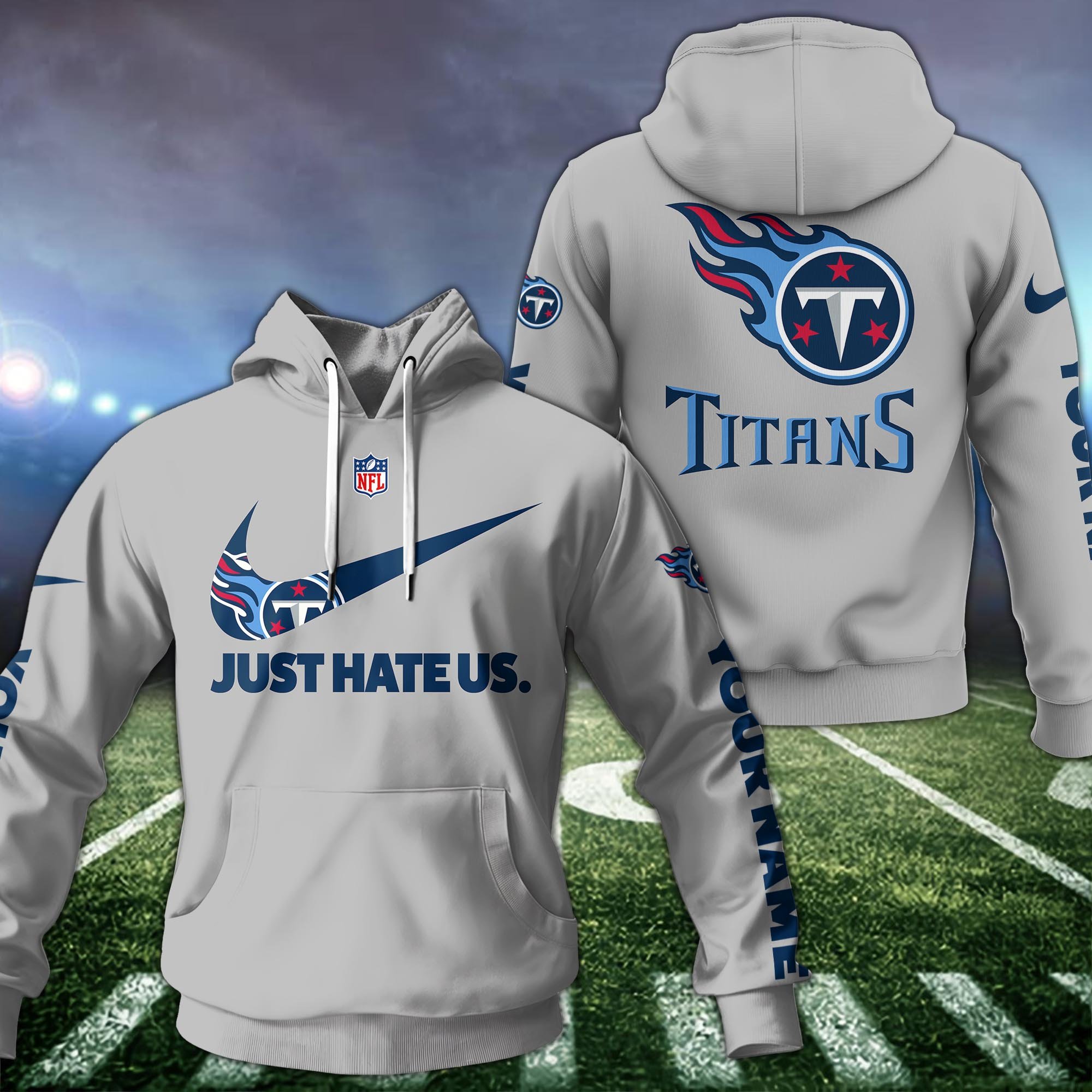 Tennessee Titans Hoodie Custom Name And Choose Color, Sport Team Hoodie For Fans ETRG-1225126