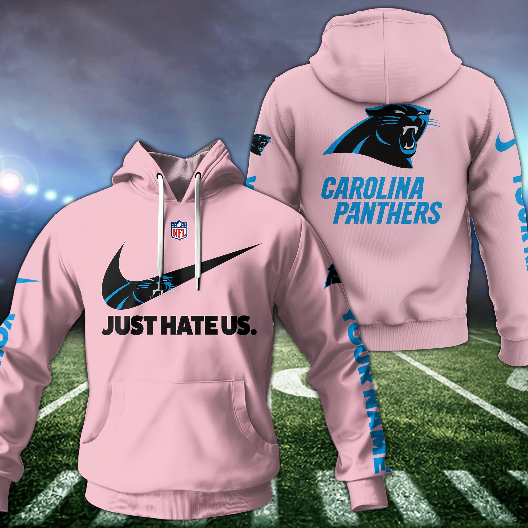 Alternative view of Carolina Panthers Team Hoodie Custom Name And Choose Color, Sport Hoodie, Sport Gifts ETRG-1225137