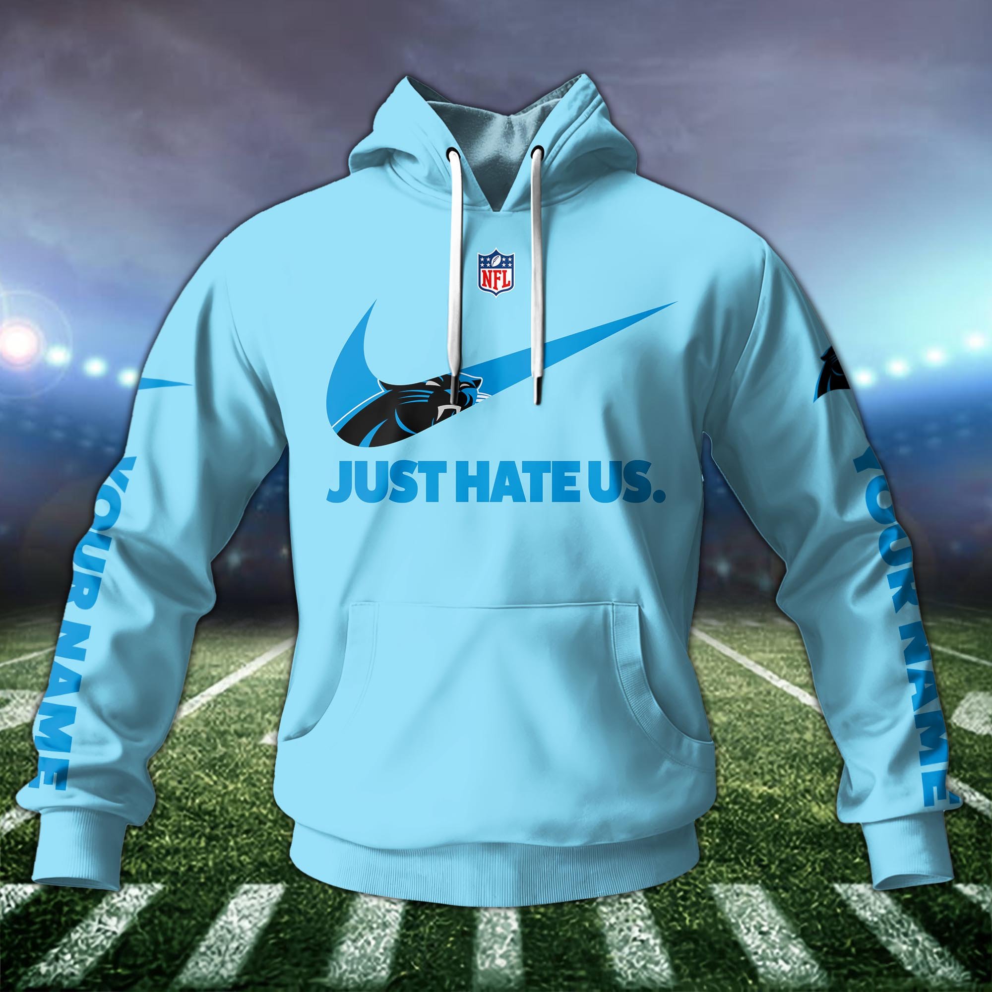 Carolina Panthers Team Hoodie Custom Name And Choose Color, Sport Hoodie, Sport Gifts ETRG-1225137 - Image 7