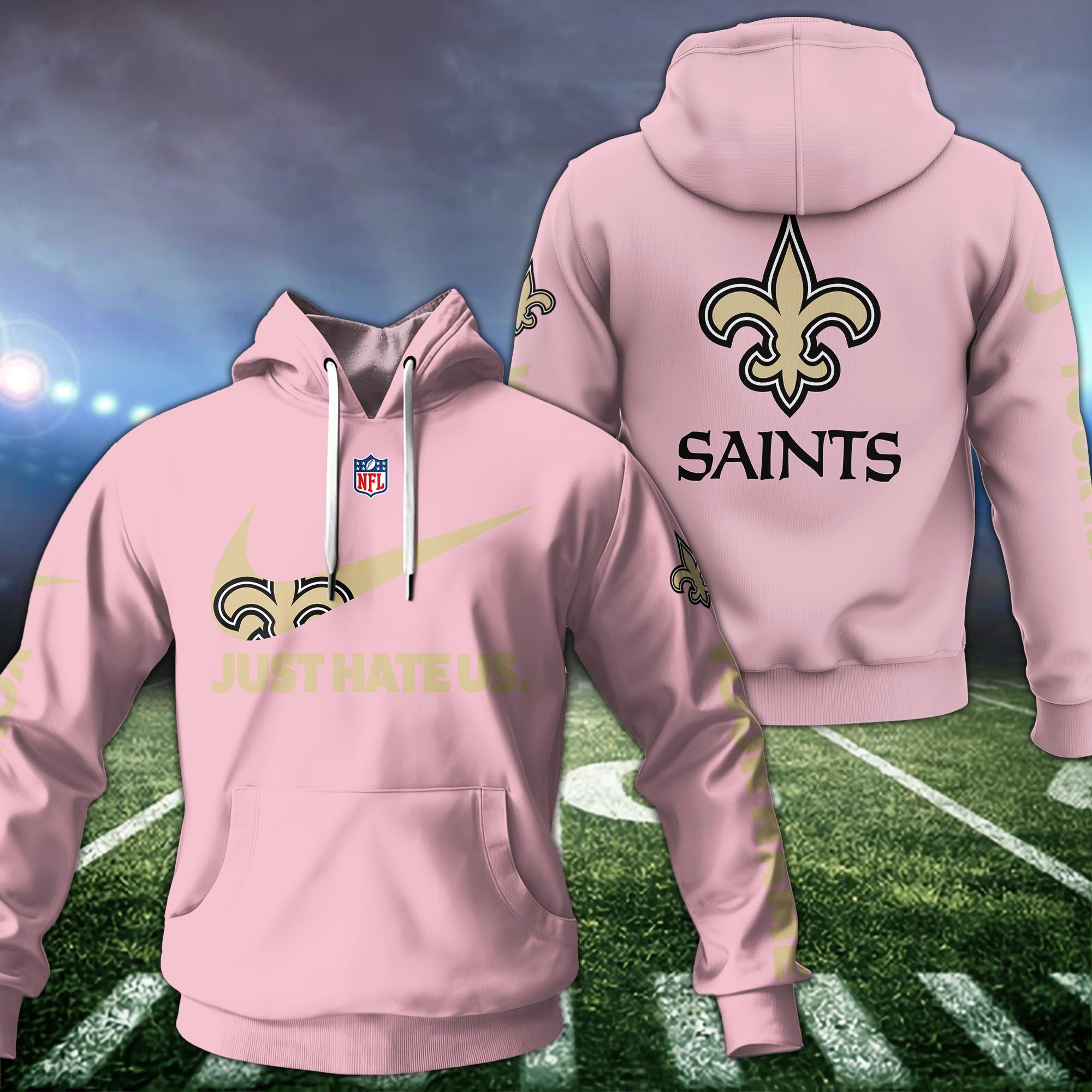 Alternative view of New Orleans Saints Team Hoodie Custom Name And Choose Color, Sport Hoodie, Sport Gifts ETRG-1225137