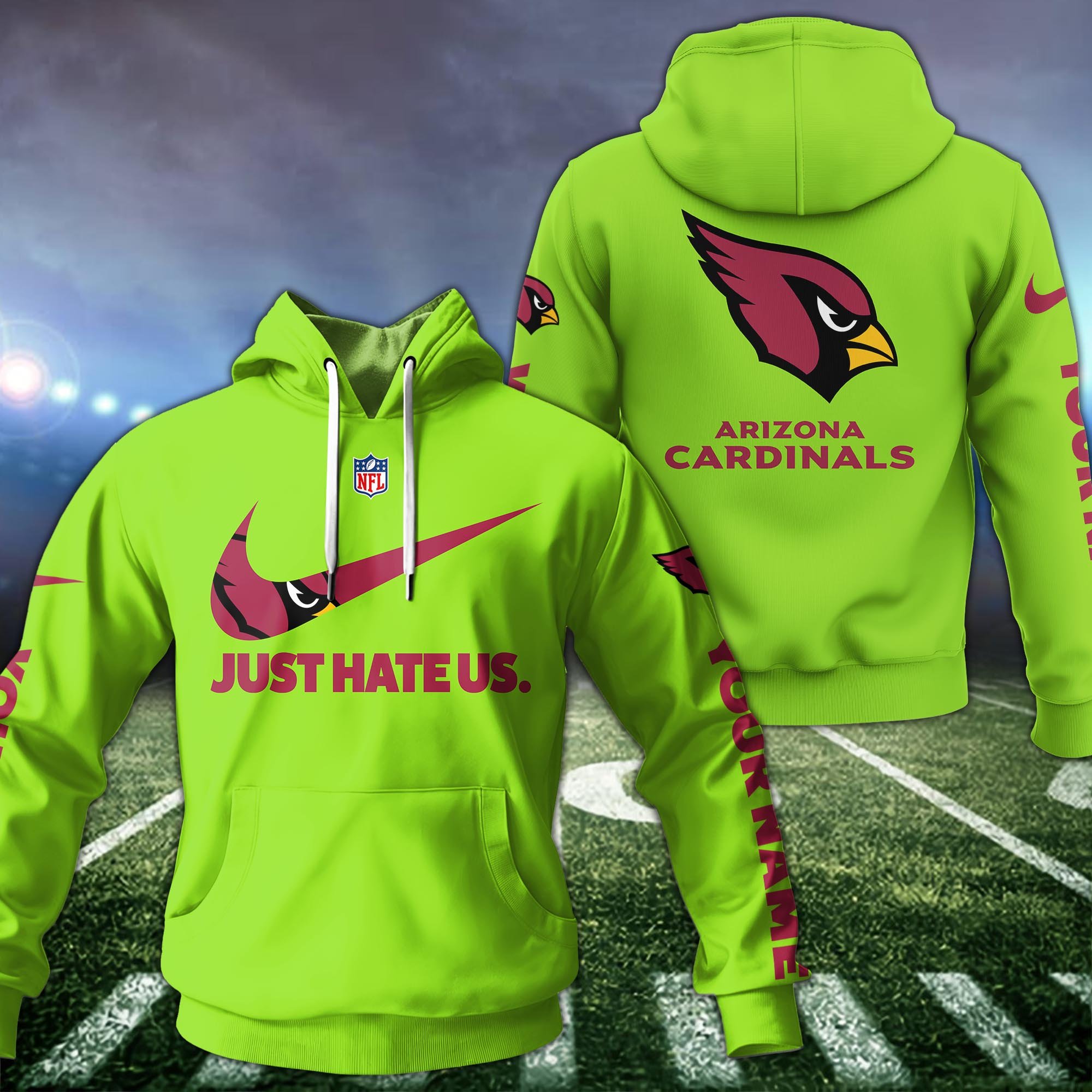 Arizona Cardinals Sport Hoodie Custom Your Name And Choose Color, Hoodie For Sport Lovers ETRG-1225138